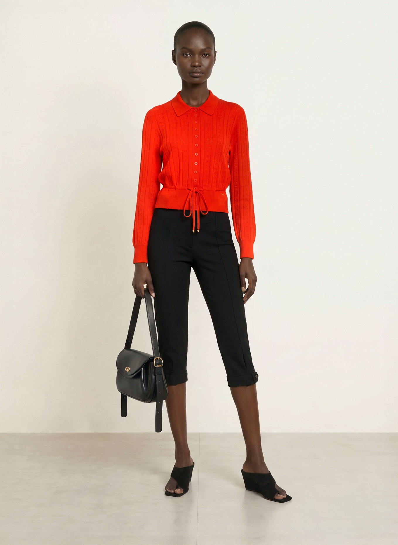 SANDRO Strickjacke: ROT