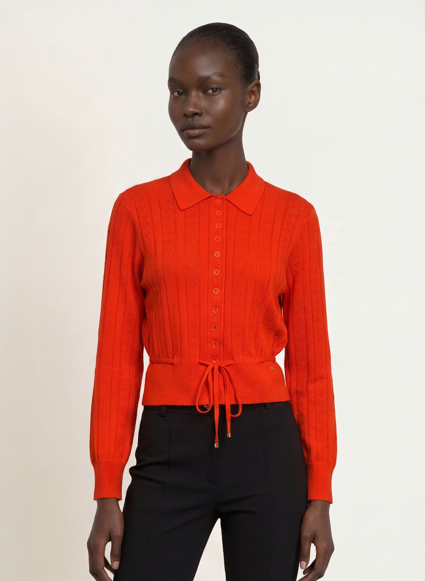 SANDRO Strickjacke: ROT