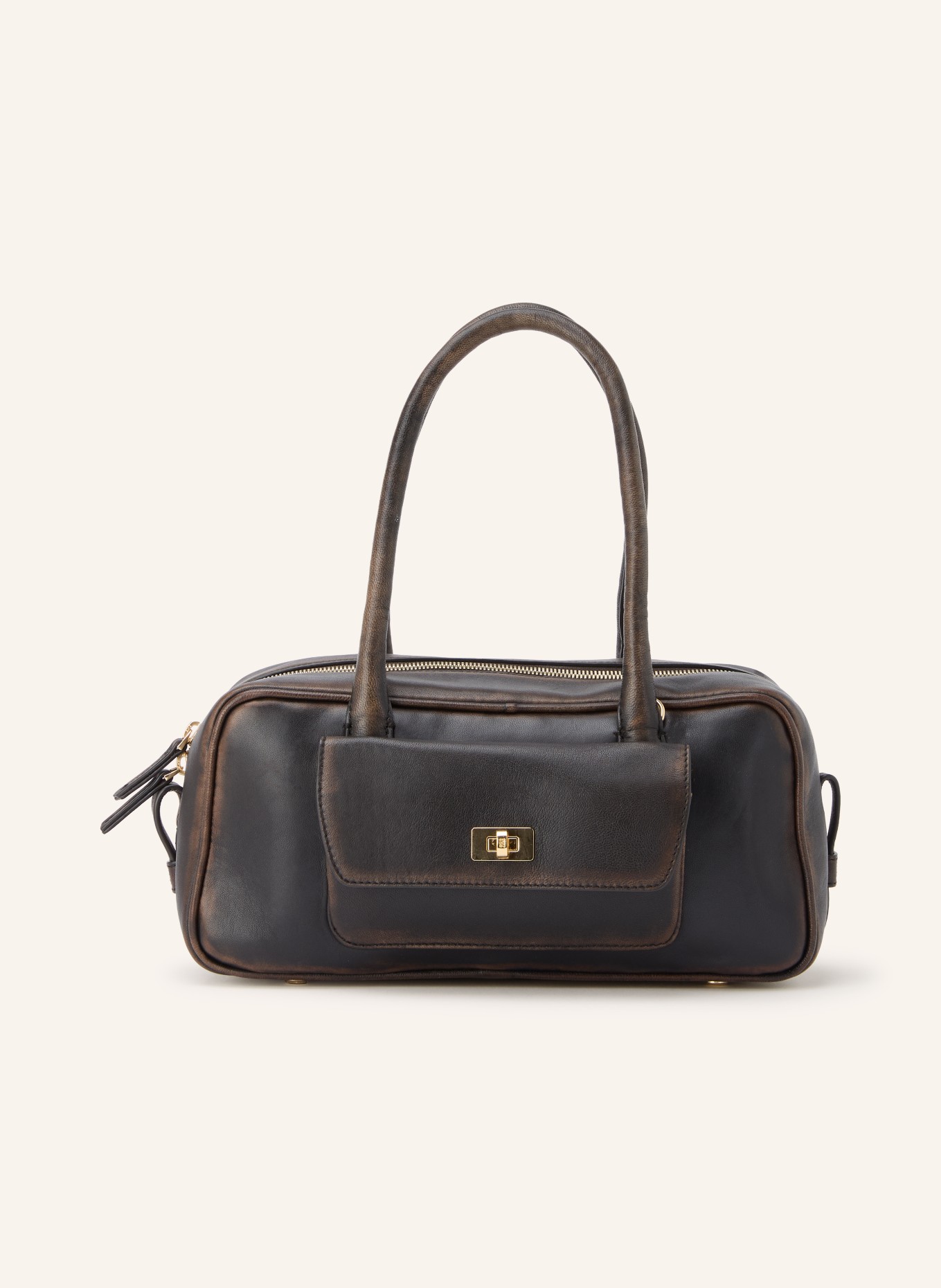 SANDRO Handtasche: SCHWARZ / GOLD