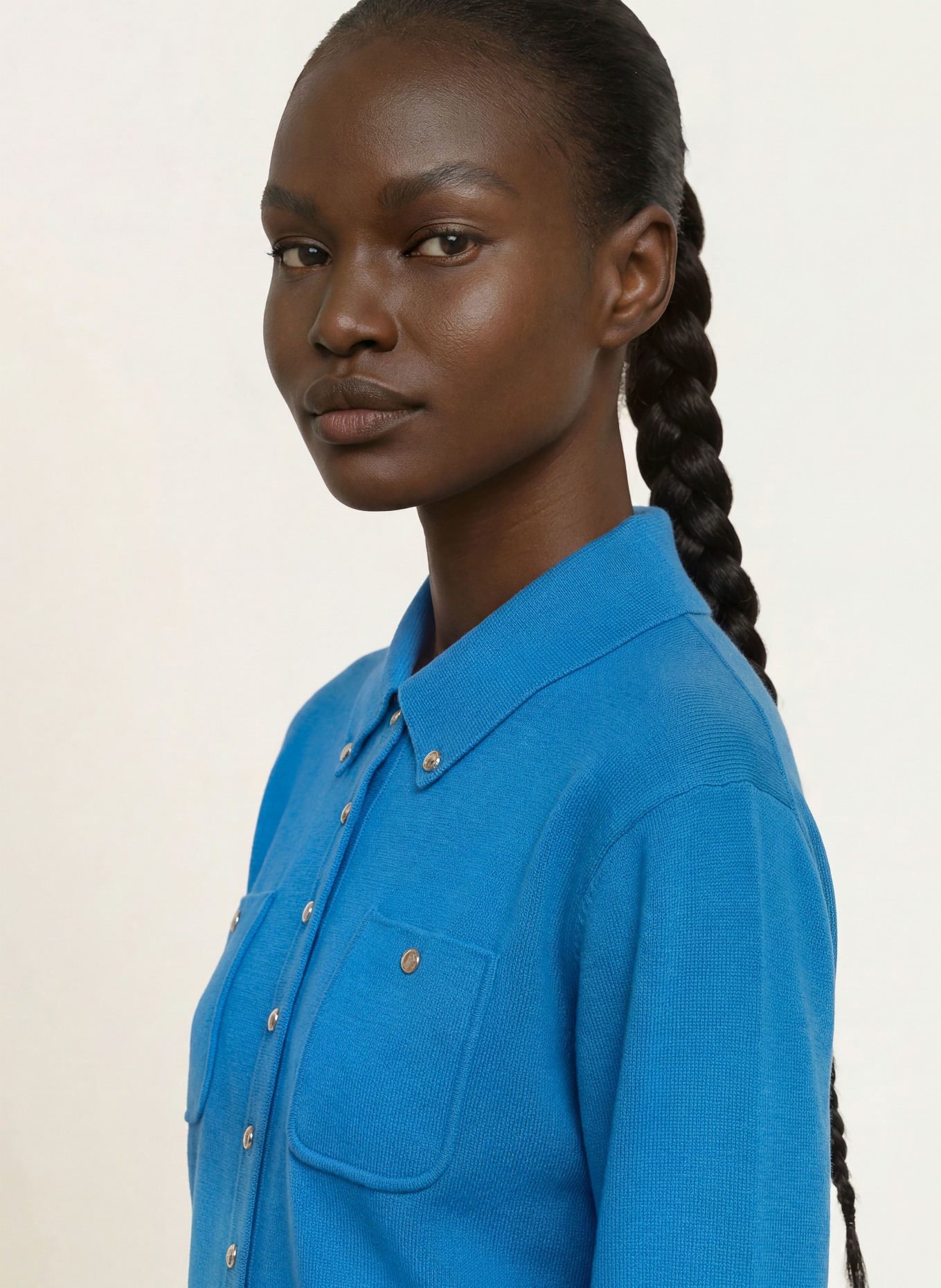 SANDRO Strickjacke: BLAU