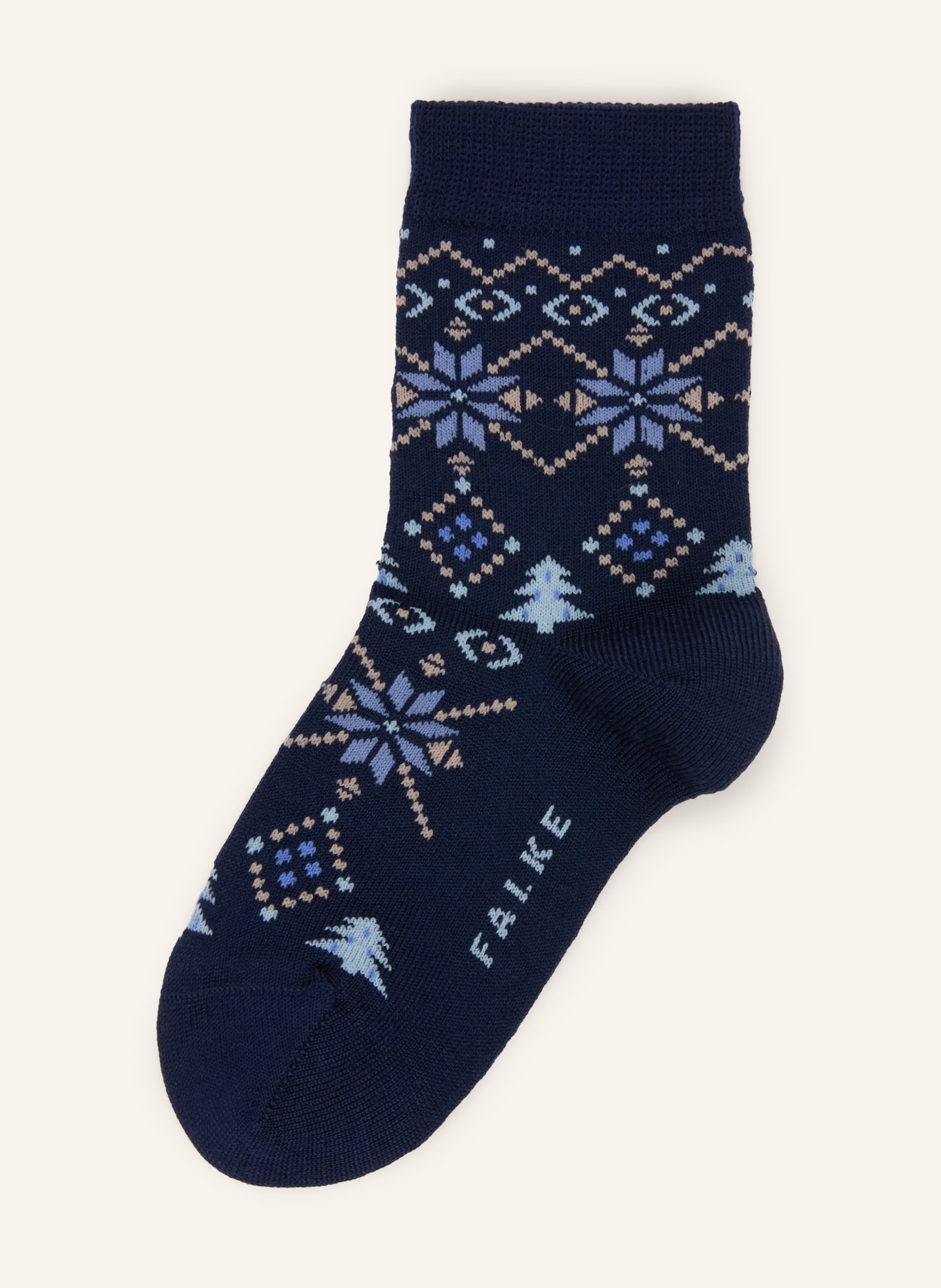 FALKE Sokken NORDIC FAIR ISLE: 6116 SPACE BLUE