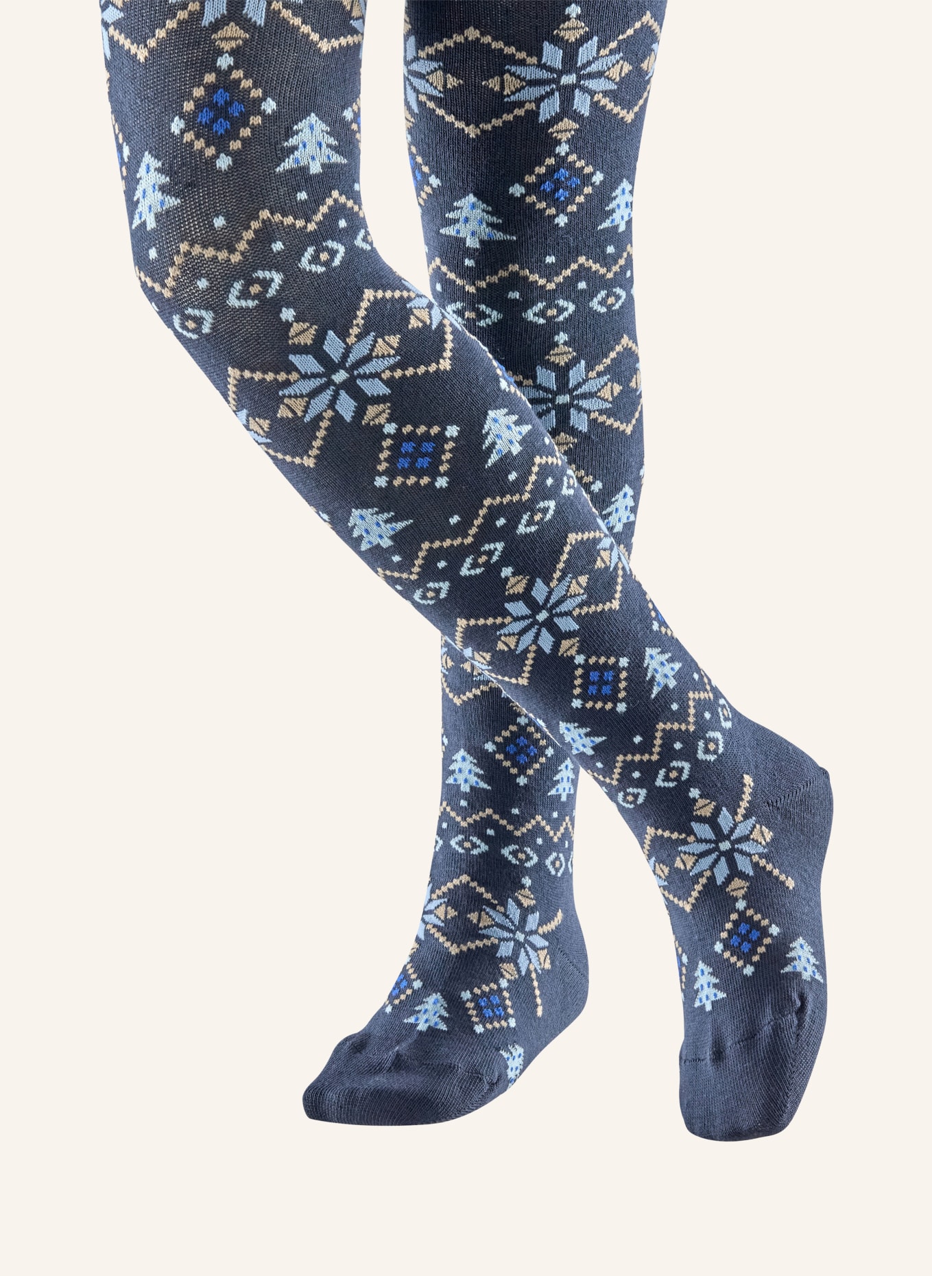 FALKE Panty NORDIC FAIR ISLE: 6116 SPACE BLUE