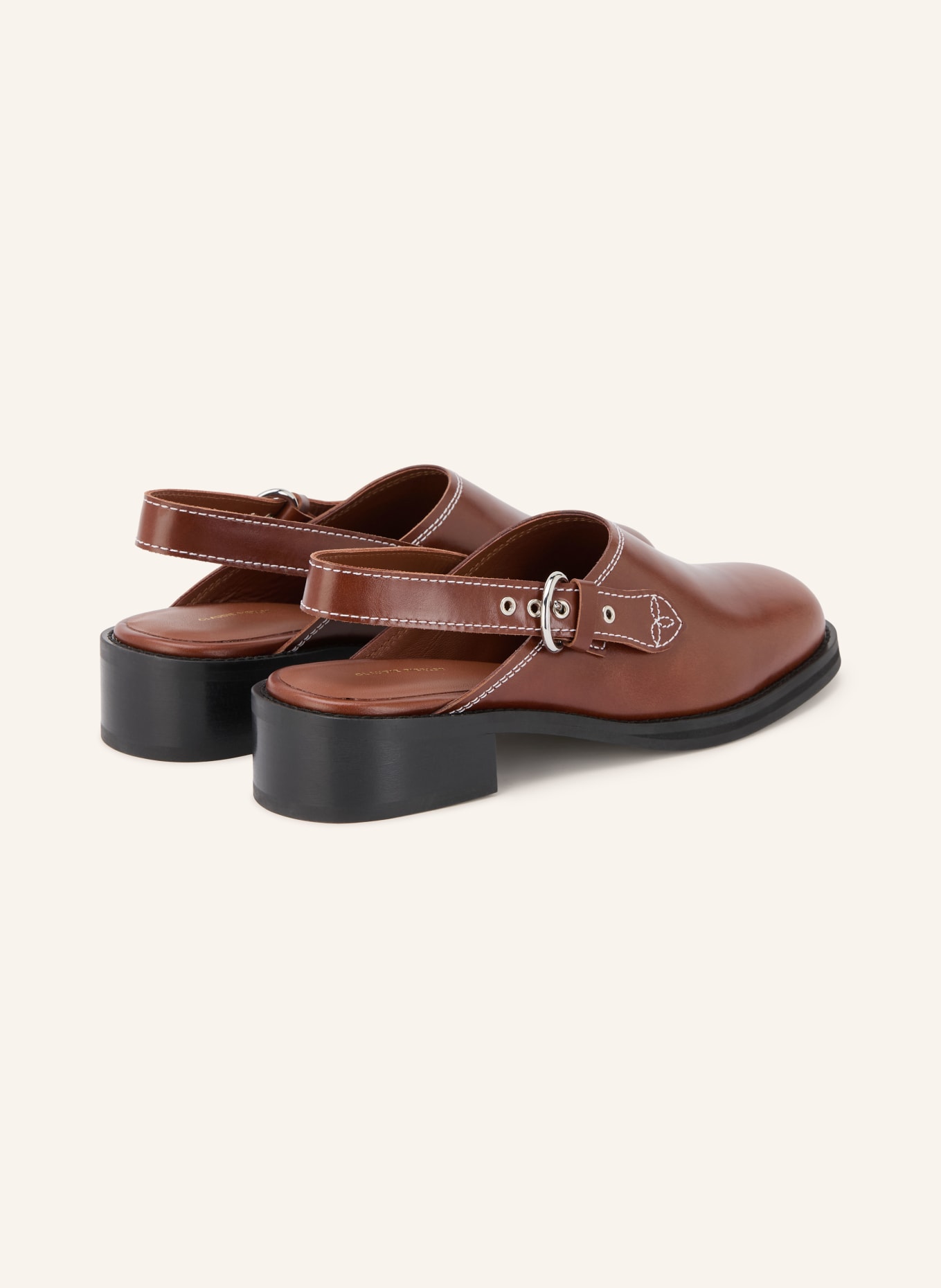 CLAUDIE PIERLOT Czółenka typu slingback: BRĄZOWY