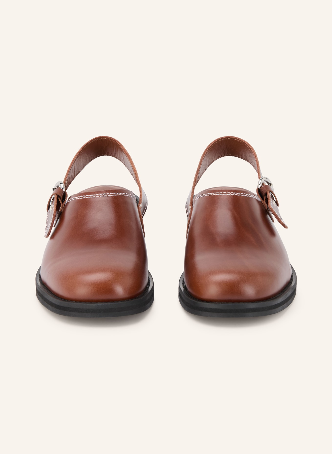 CLAUDIE PIERLOT Czółenka typu slingback: BRĄZOWY