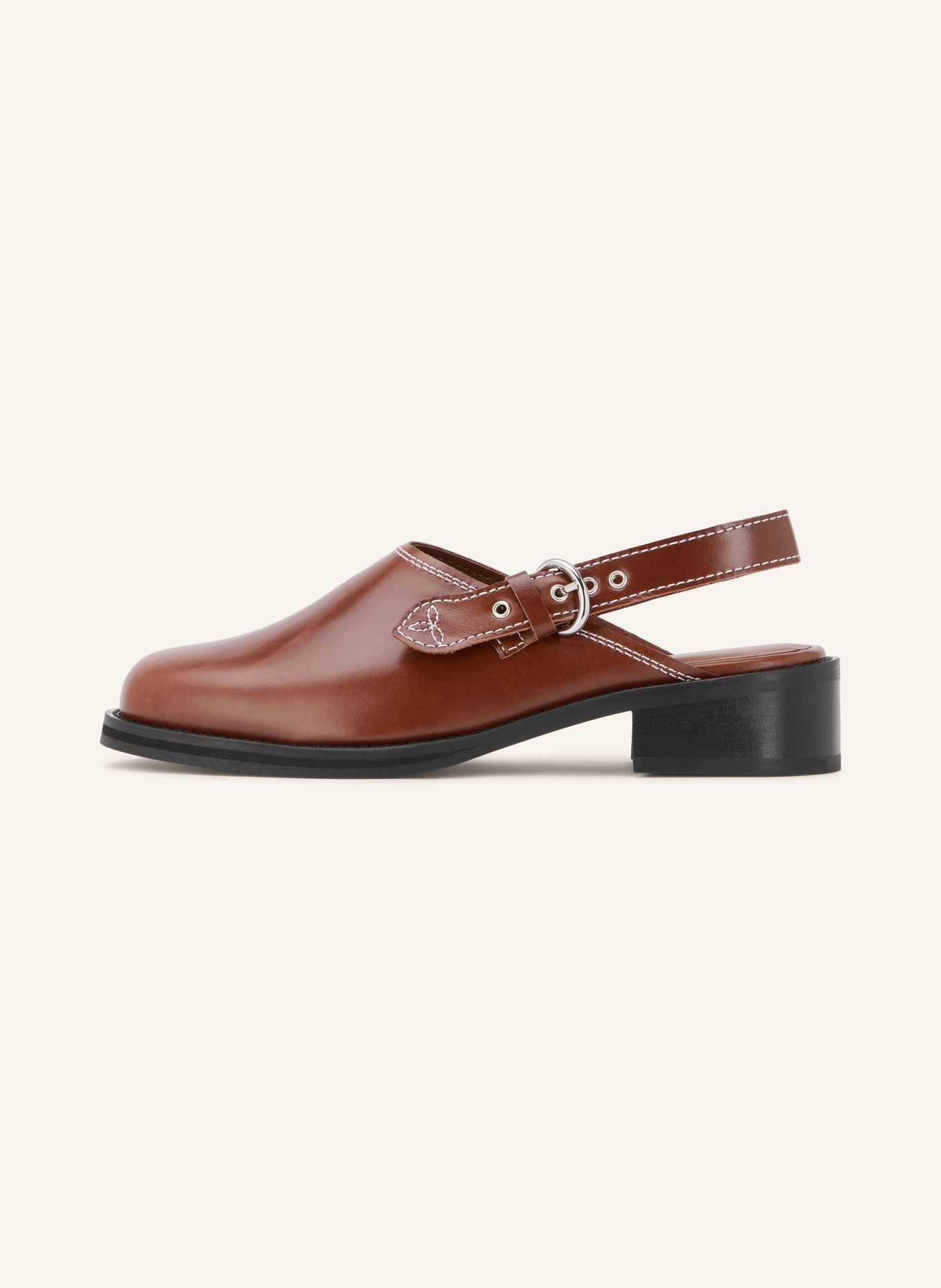 CLAUDIE PIERLOT Czółenka typu slingback: BRĄZOWY