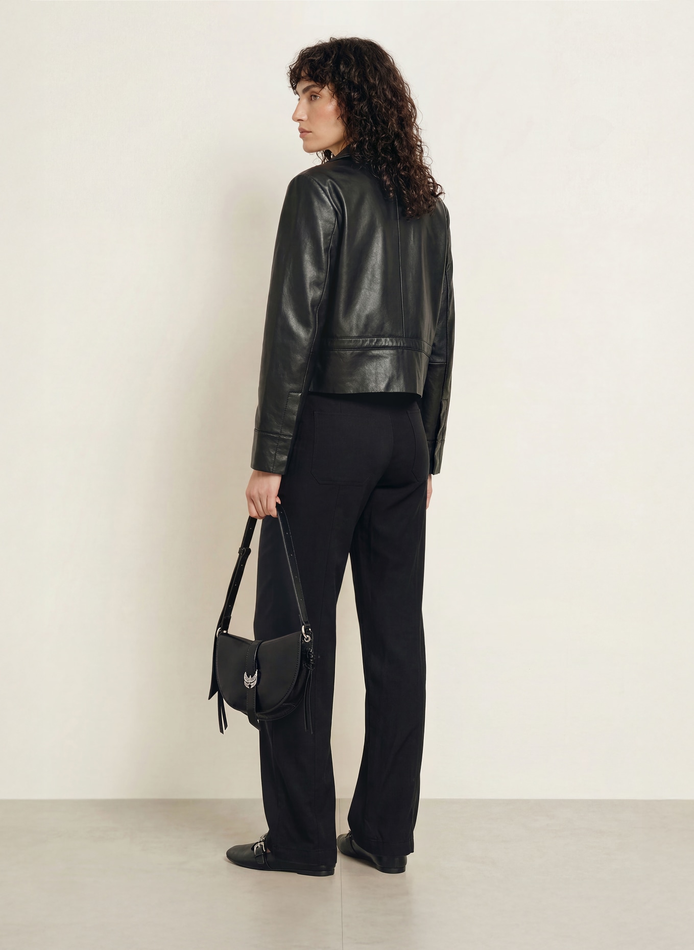 ba&sh Marlenehose PAVANA: DUNKELGRAU