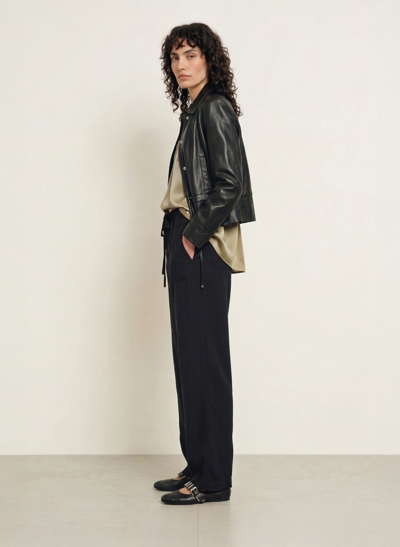 ba&sh Marlenehose PAVANA: DUNKELGRAU