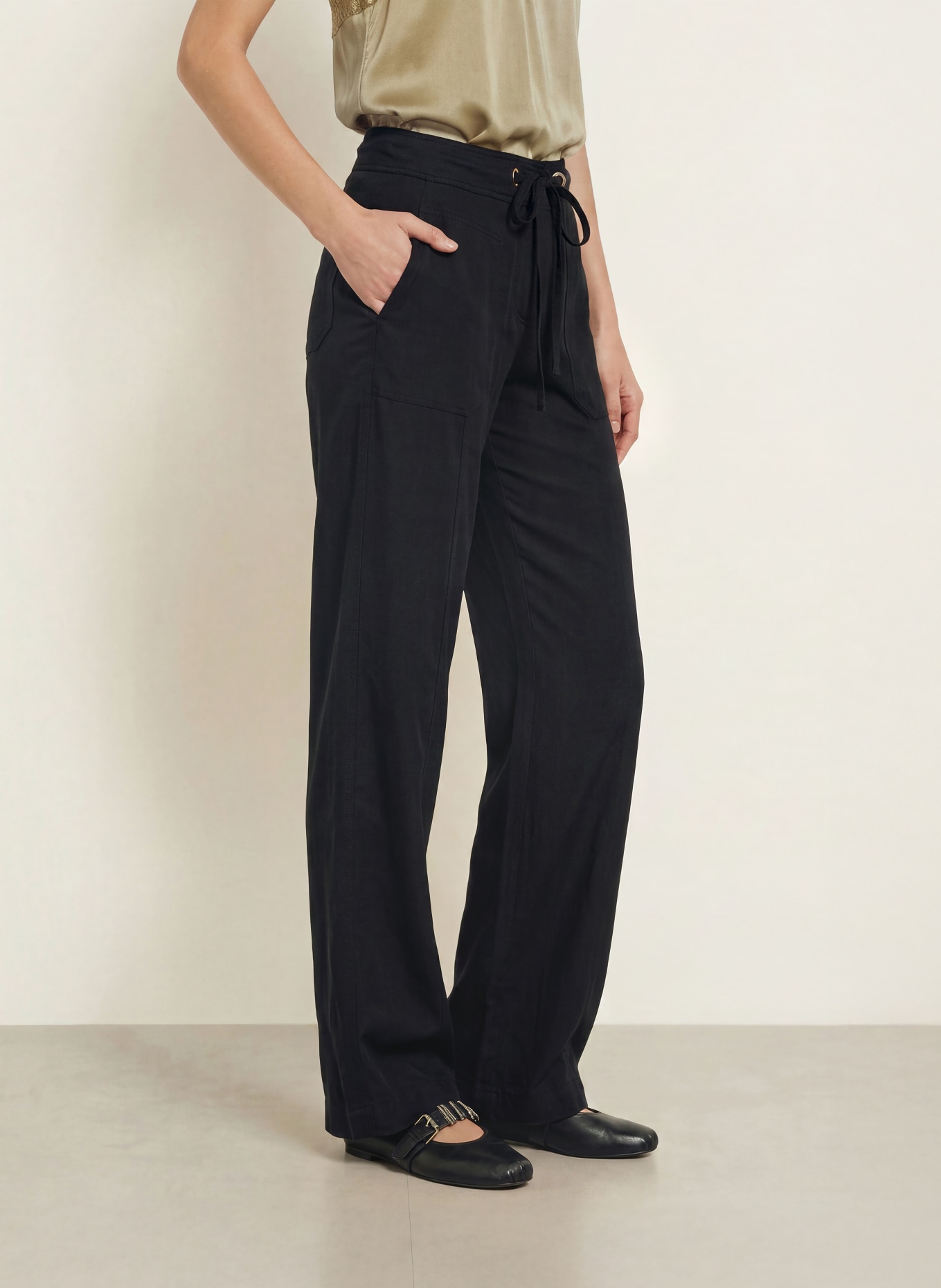 ba&sh Marlenehose PAVANA: DUNKELGRAU