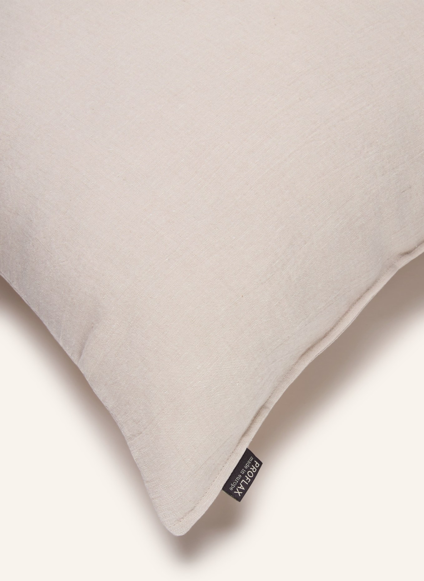 PROFLAX Decorative linen cushion cover: BEIGE
