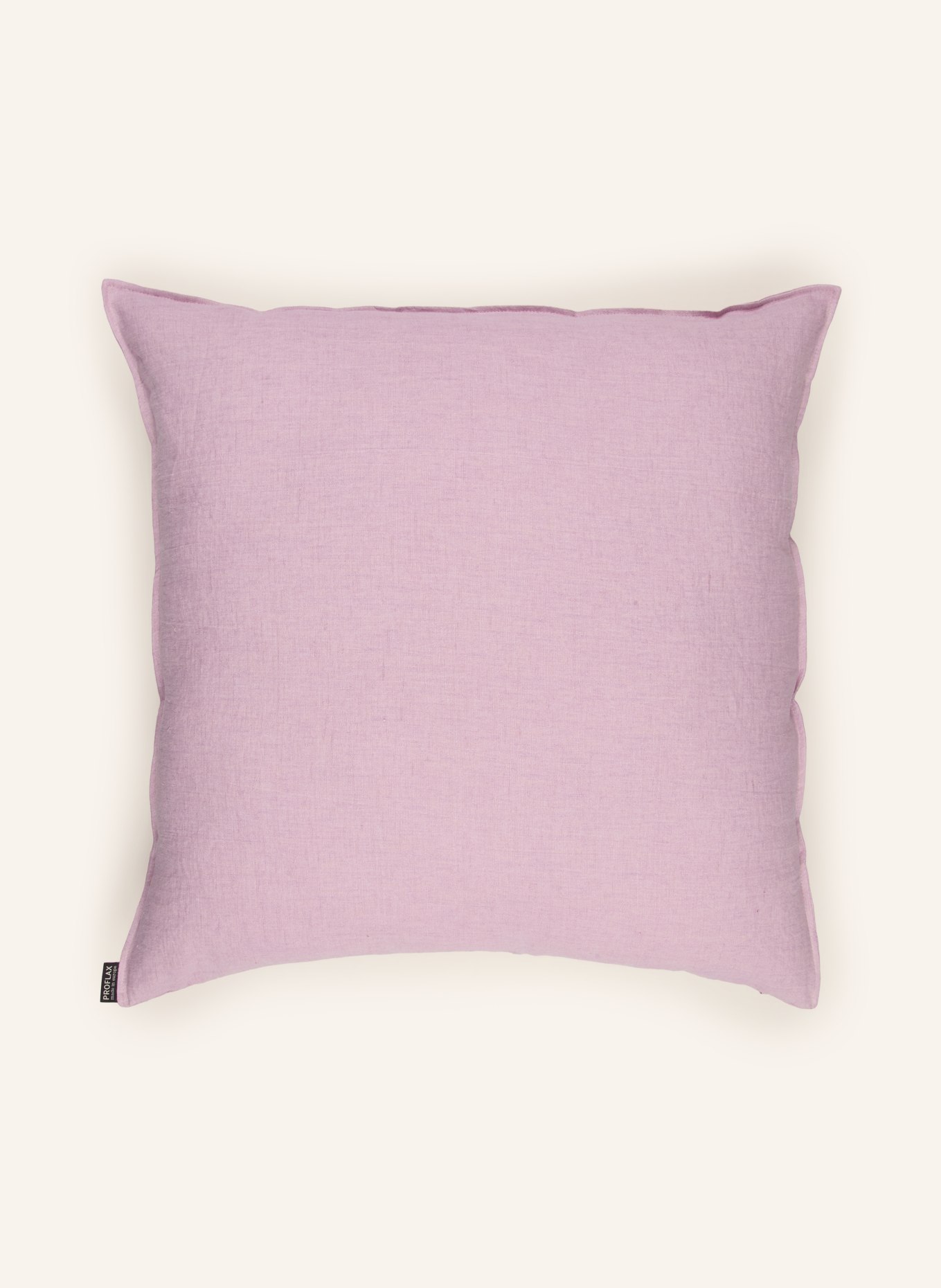 PROFLAX Housse de coussin décorative en lin: LILAS CLAIR