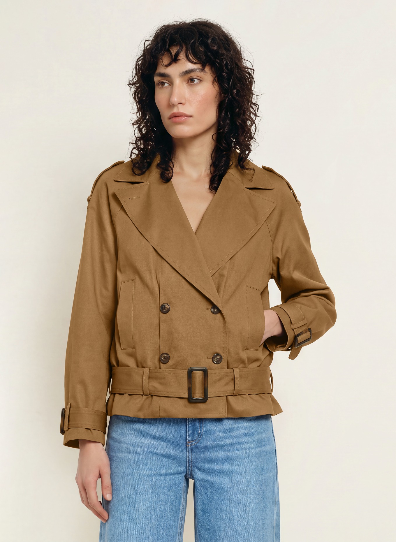 ba&sh Trench-Jacke WINNIE: BRAUN