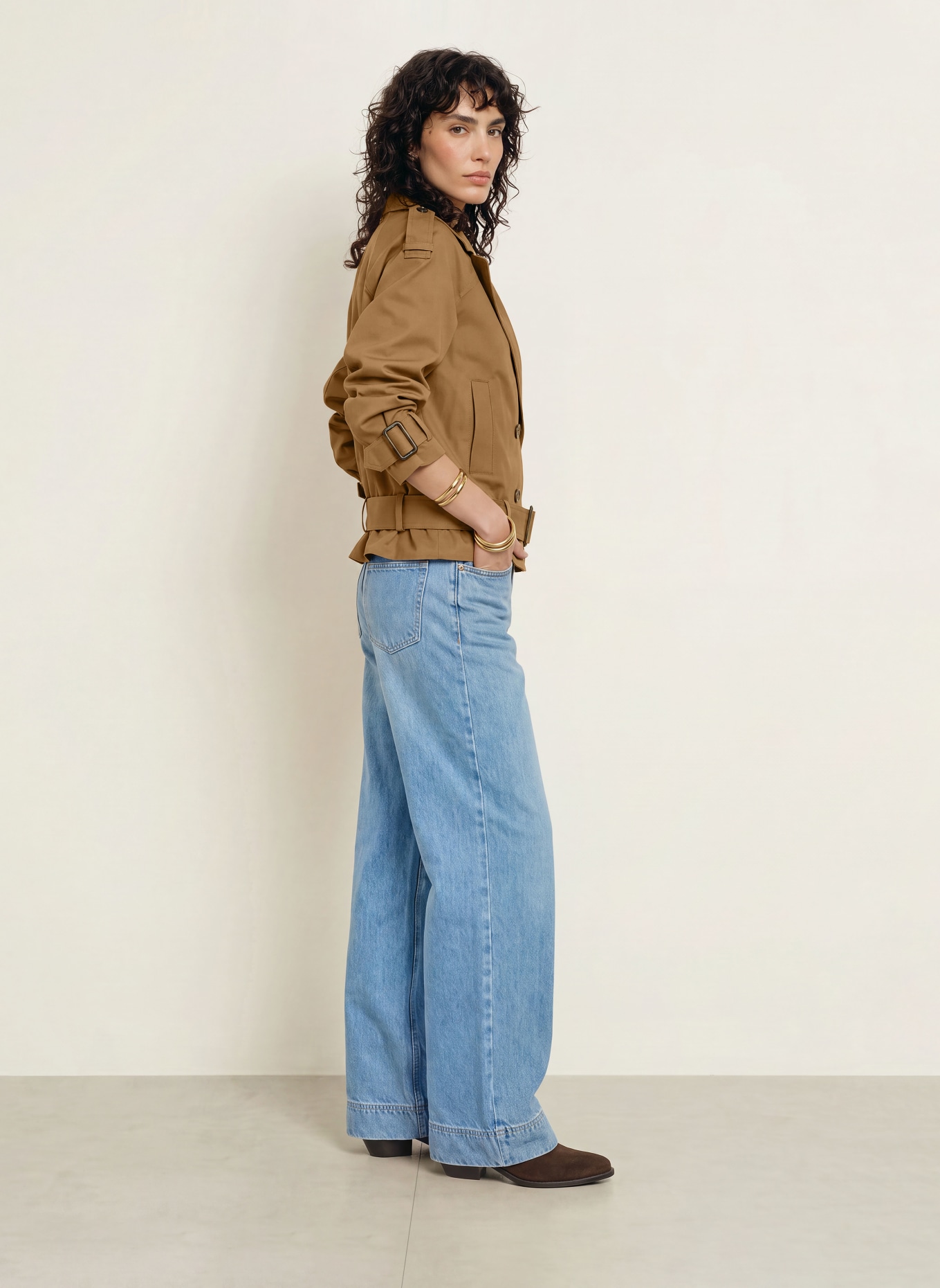 ba&sh Trench-Jacke WINNIE: BRAUN