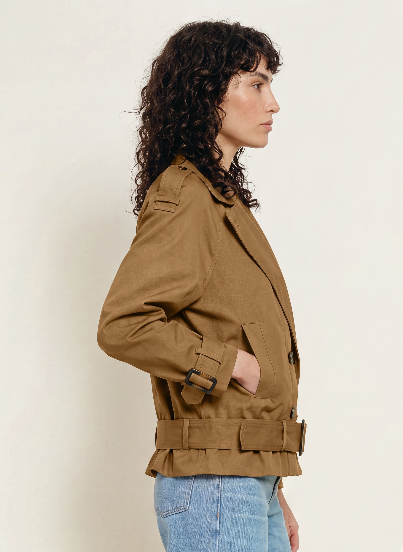 ba&sh Trench-Jacke WINNIE: BRAUN