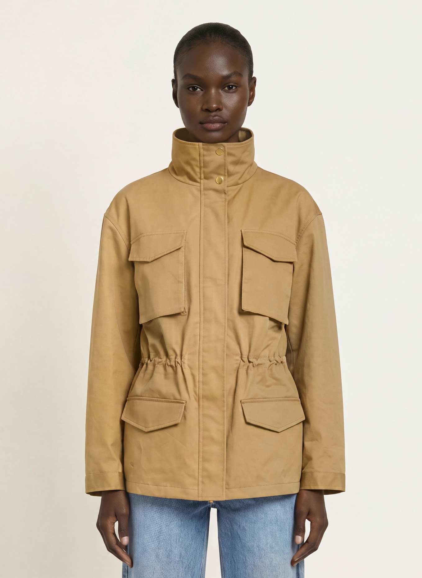 SANDRO Fieldjacket: CAMEL
