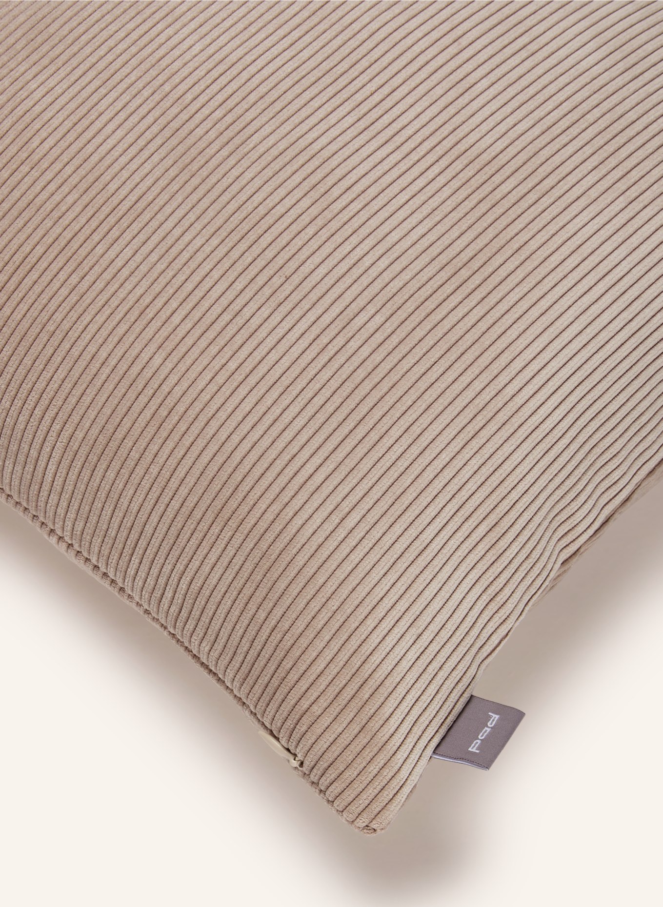 PAD Sierkussenhoes CASUAL van corduroy: BEIGE