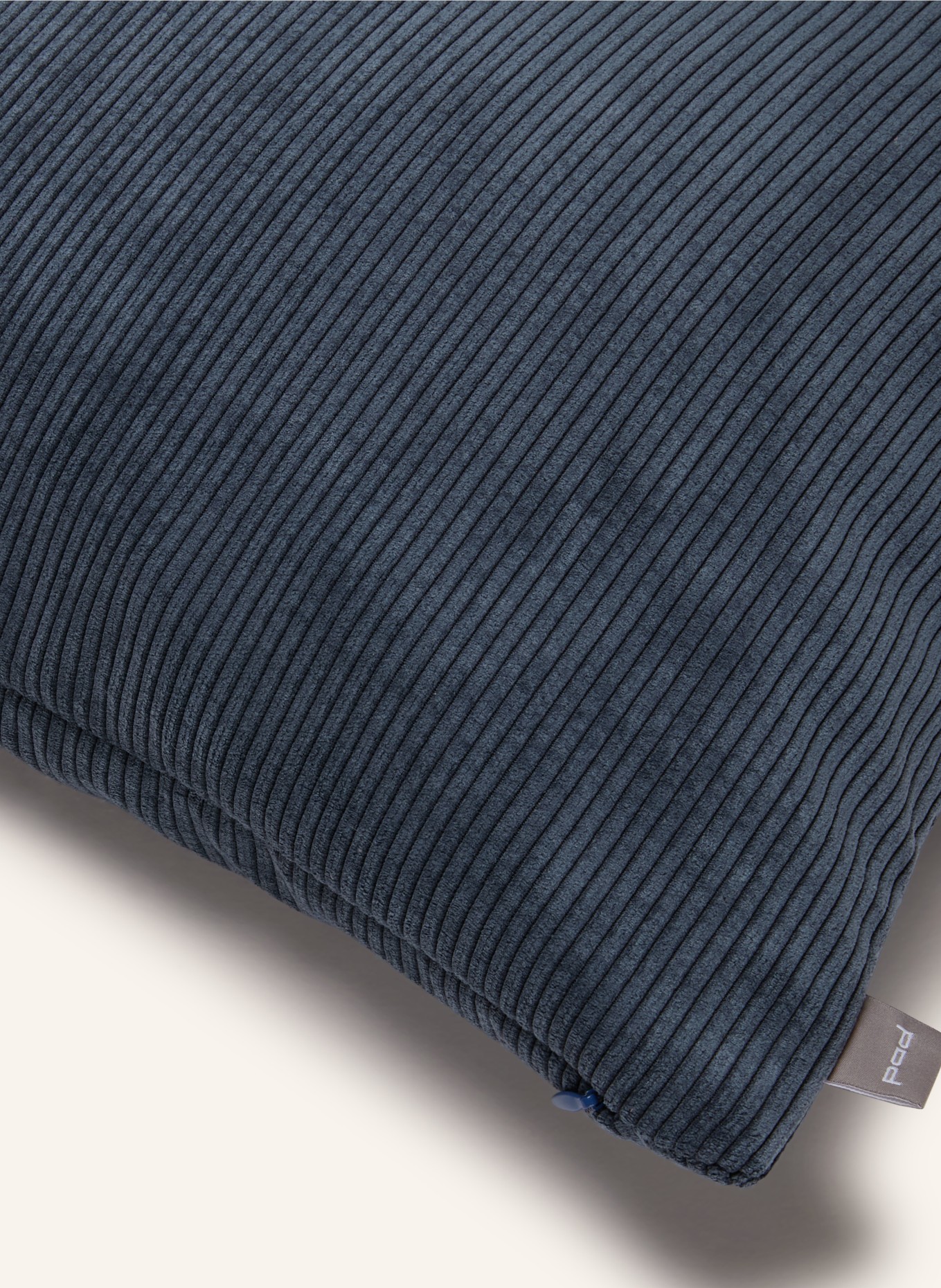 PAD Sierkussenhoes CASUAL van corduroy: BLAUWGRIJS