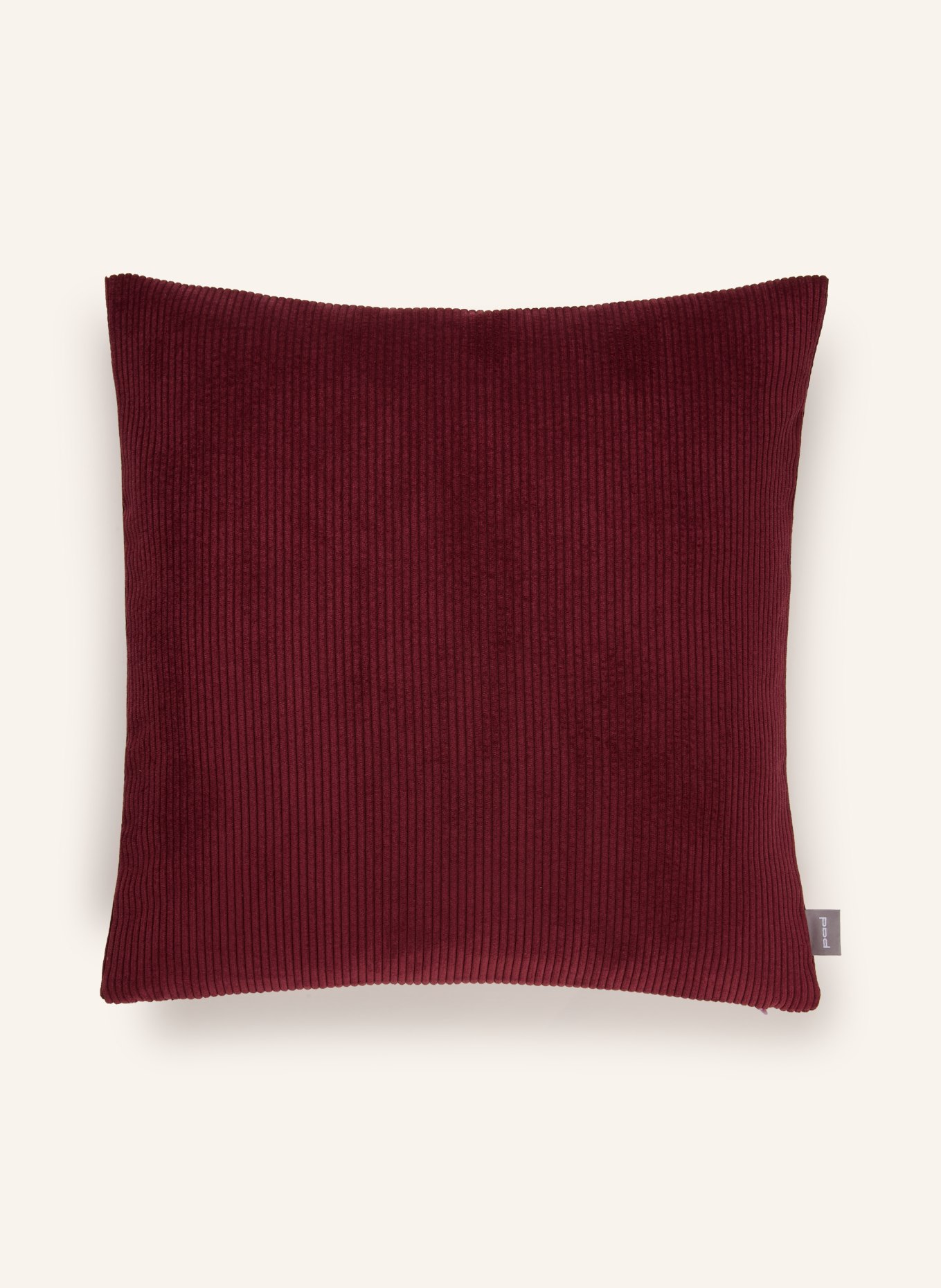 PAD Sierkussenhoes CASUAL van corduroy: DONKERROOD