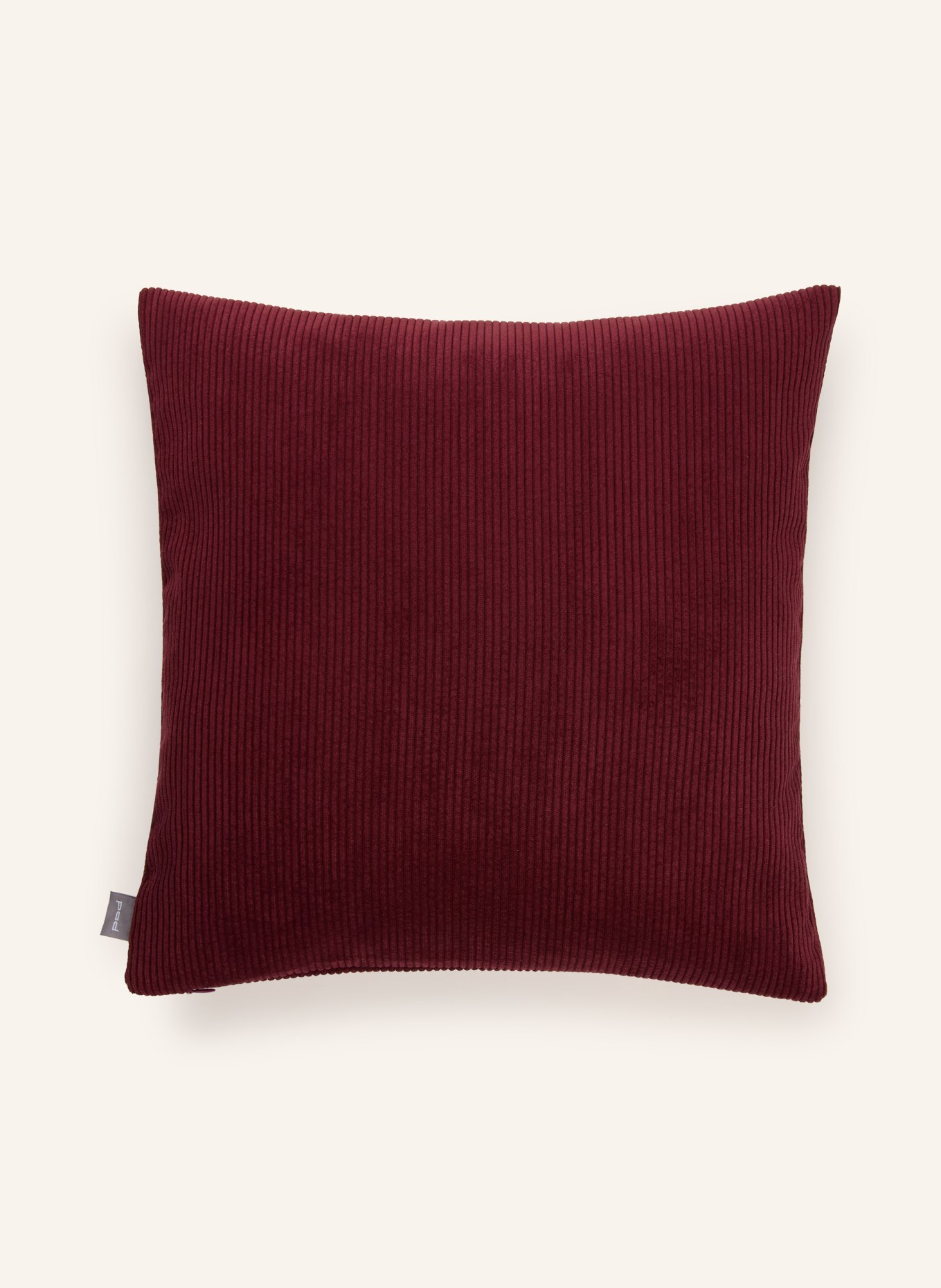 PAD Sierkussenhoes CASUAL van corduroy: DONKERROOD