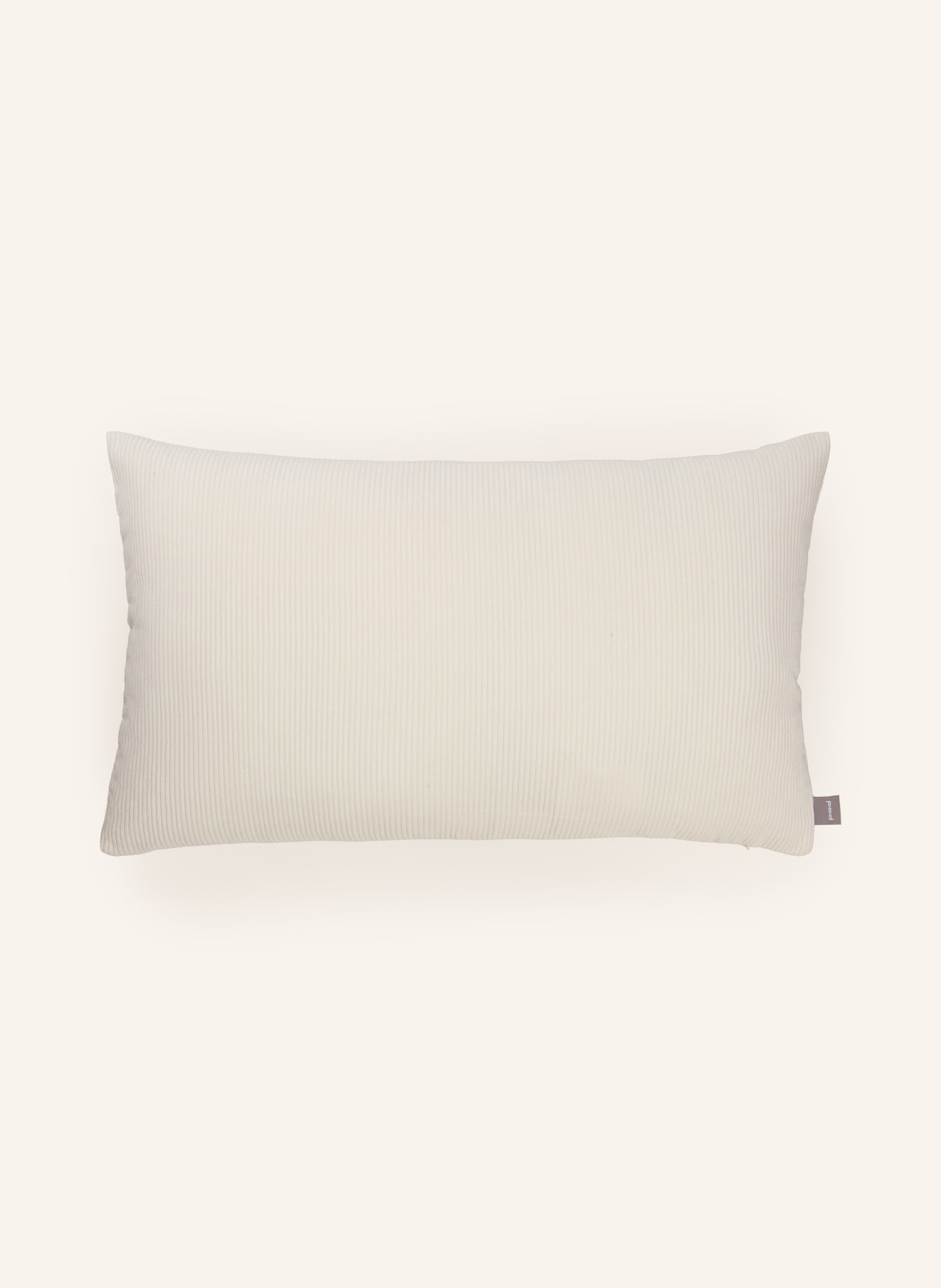 PAD Housse de coussin décorative CASUAL en velours côtelé: CRÈME
