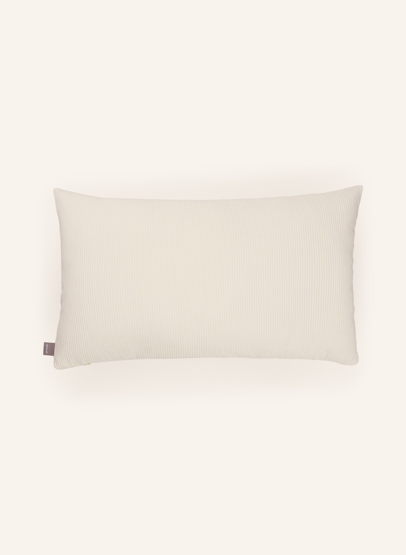PAD Housse de coussin décorative CASUAL en velours côtelé: CRÈME