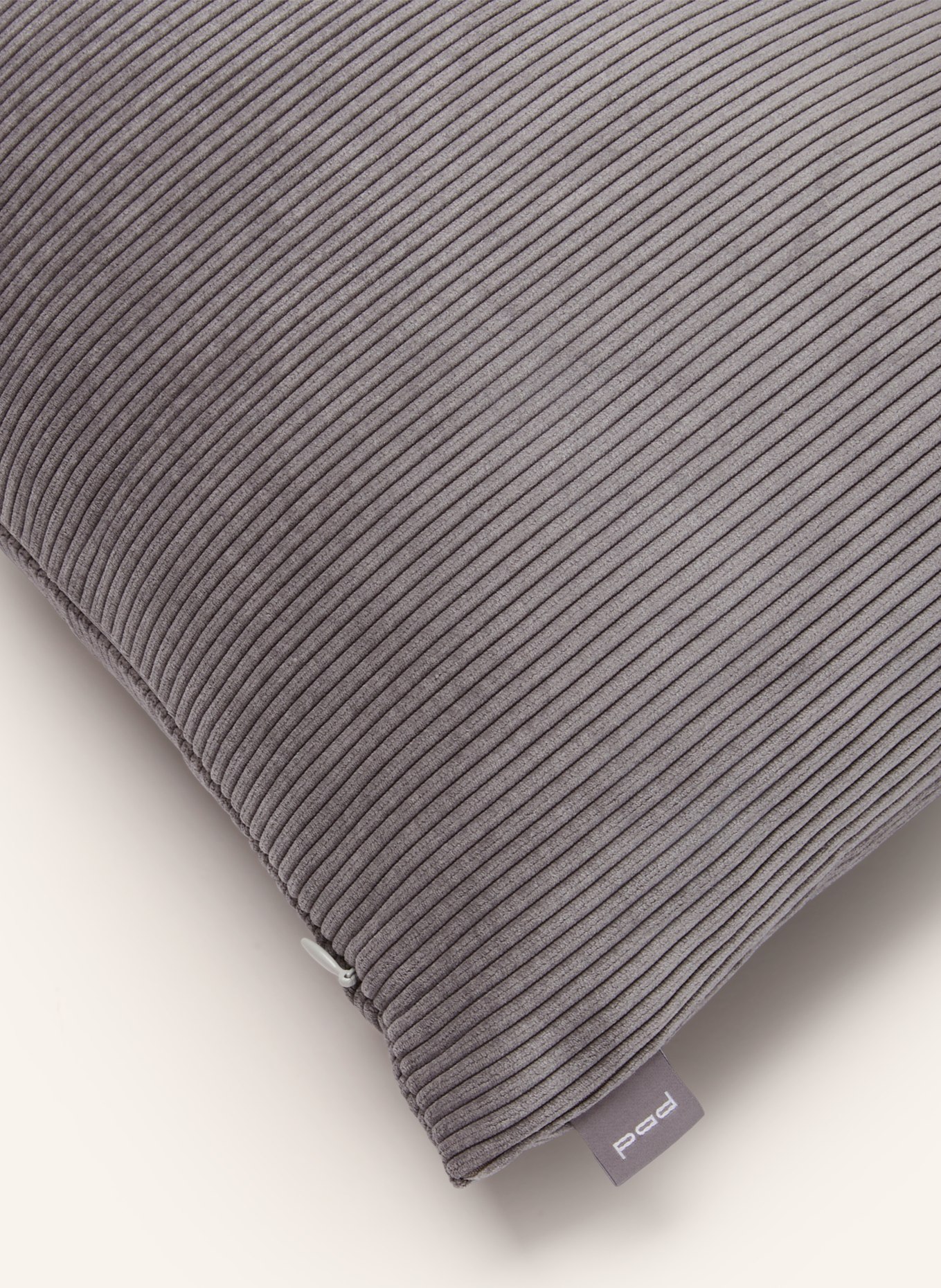 PAD Dekokissenhülle CASUAL aus Cord: GRAU