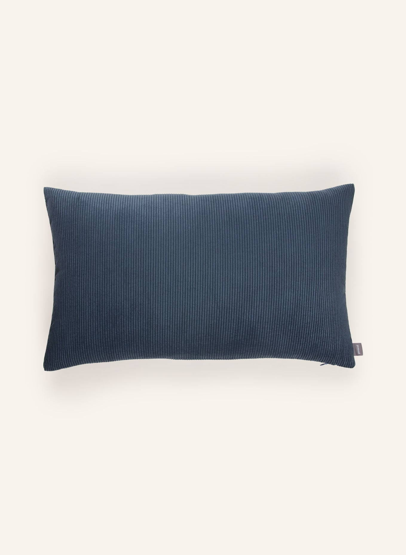 PAD Housse de coussin décorative CASUAL en velours côtelé: BLEU GRIS
