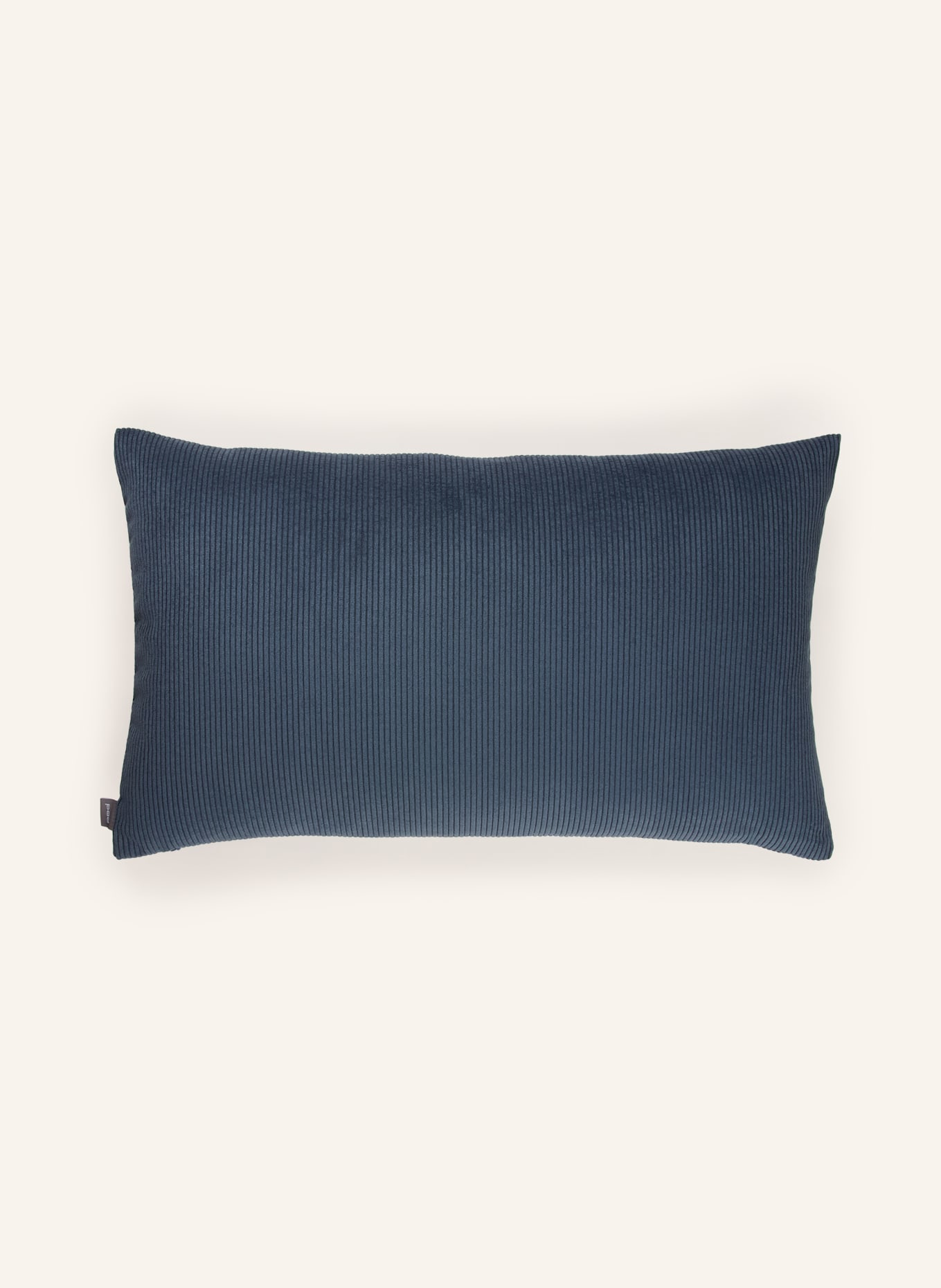 PAD Housse de coussin décorative CASUAL en velours côtelé: BLEU GRIS