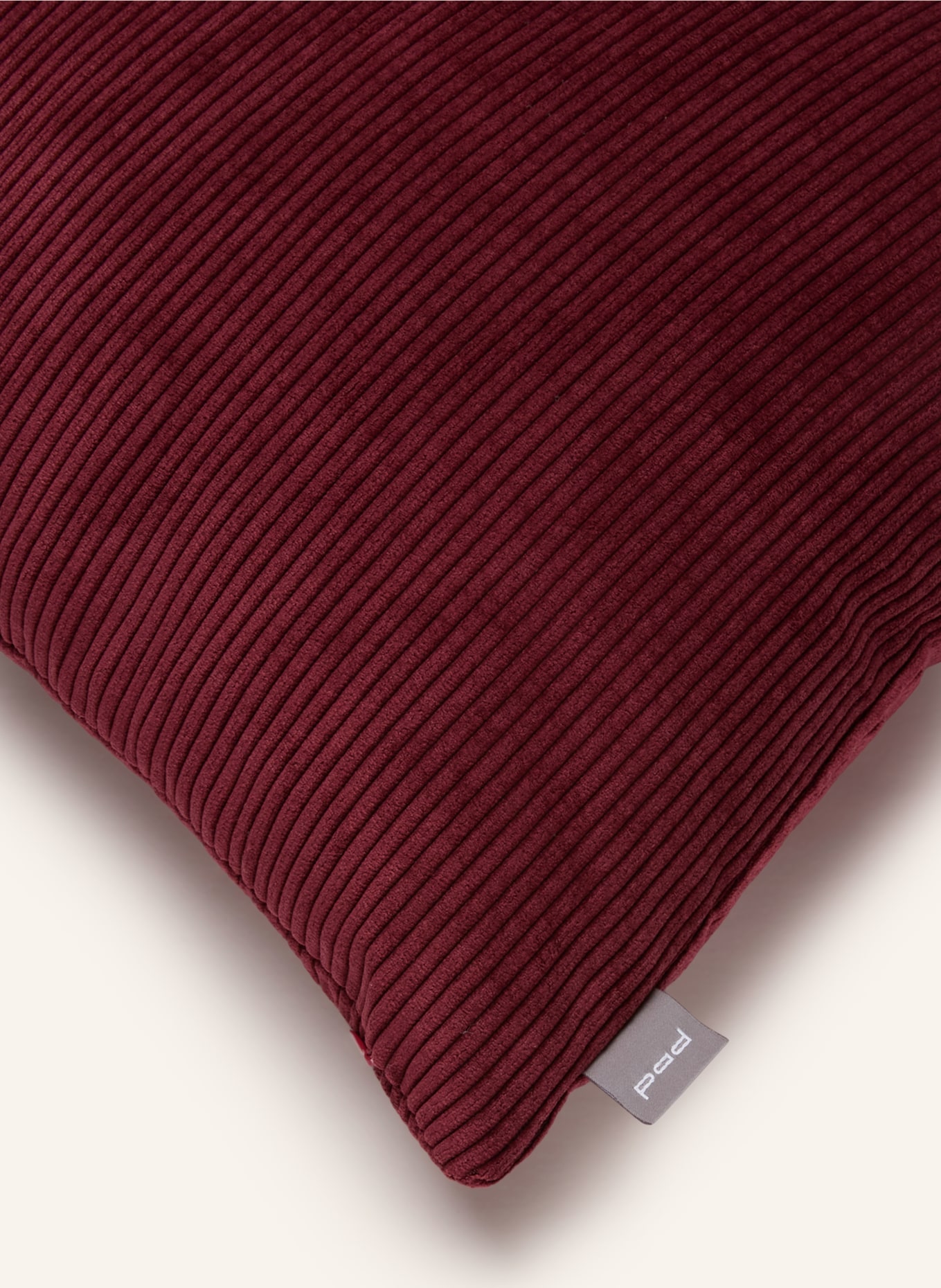 PAD Dekokissenhülle CASUAL aus Cord: DUNKELROT