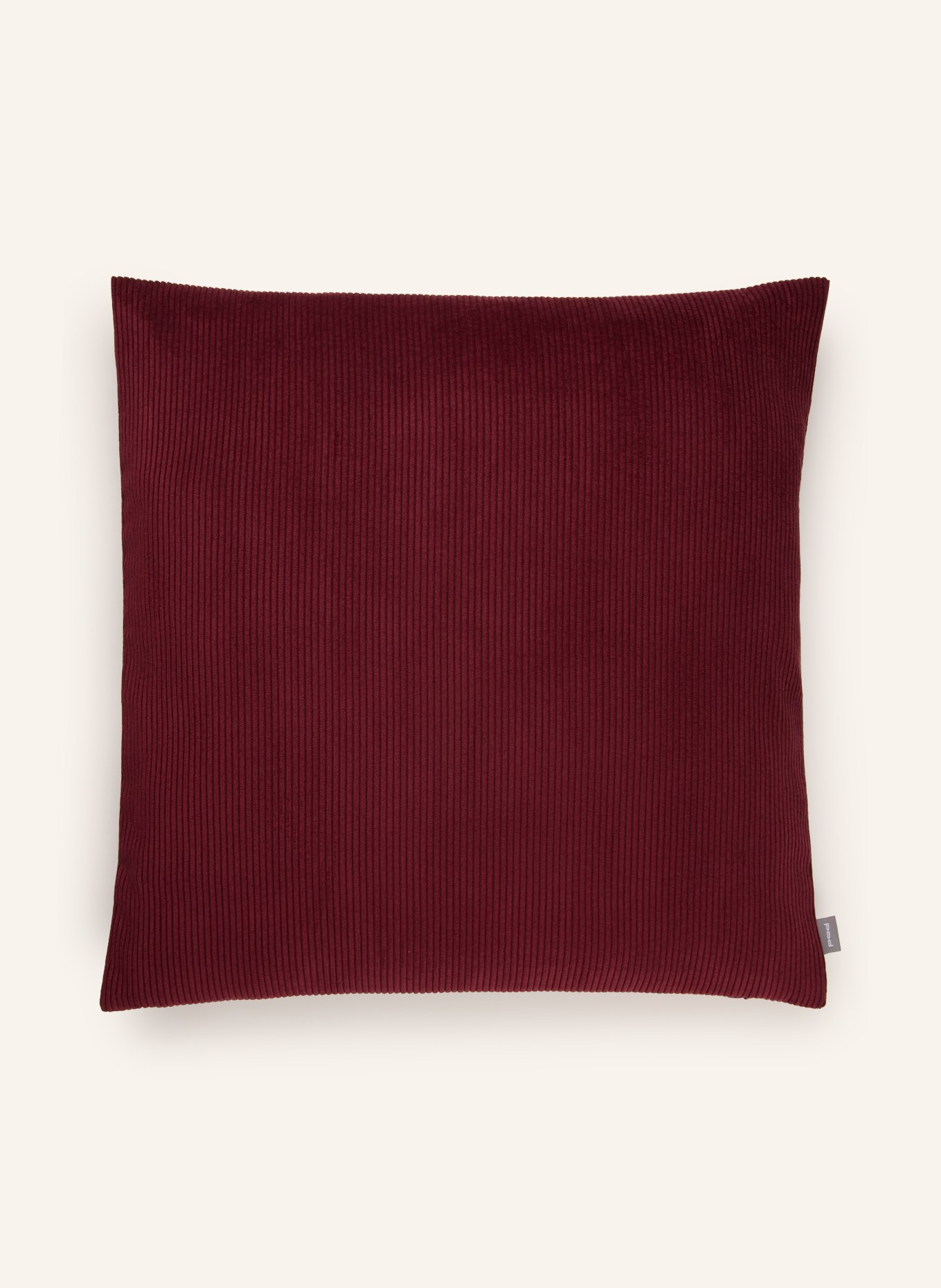 PAD Sierkussenhoes CASUAL van corduroy: DONKERROOD
