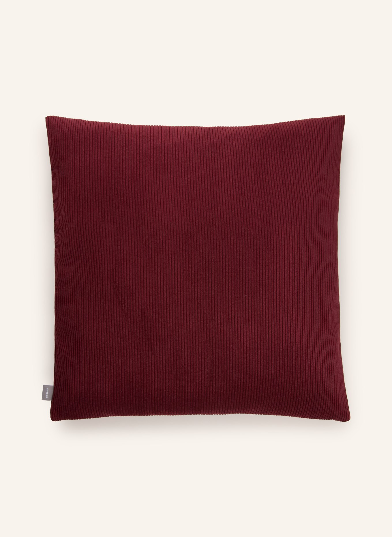 PAD Sierkussenhoes CASUAL van corduroy: DONKERROOD
