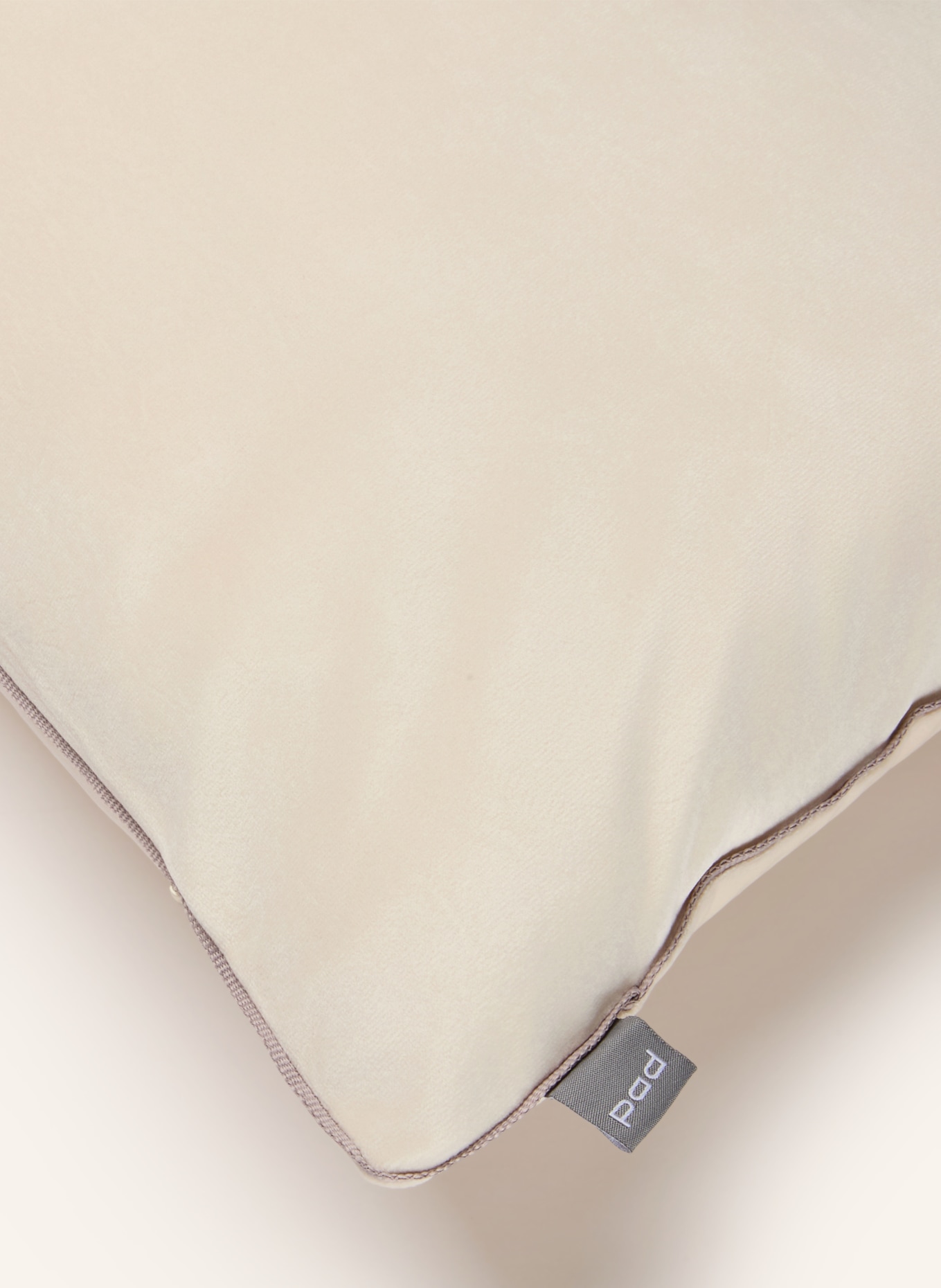 PAD ELEGANCE Decorative cushion cover, Velvet: ECRU