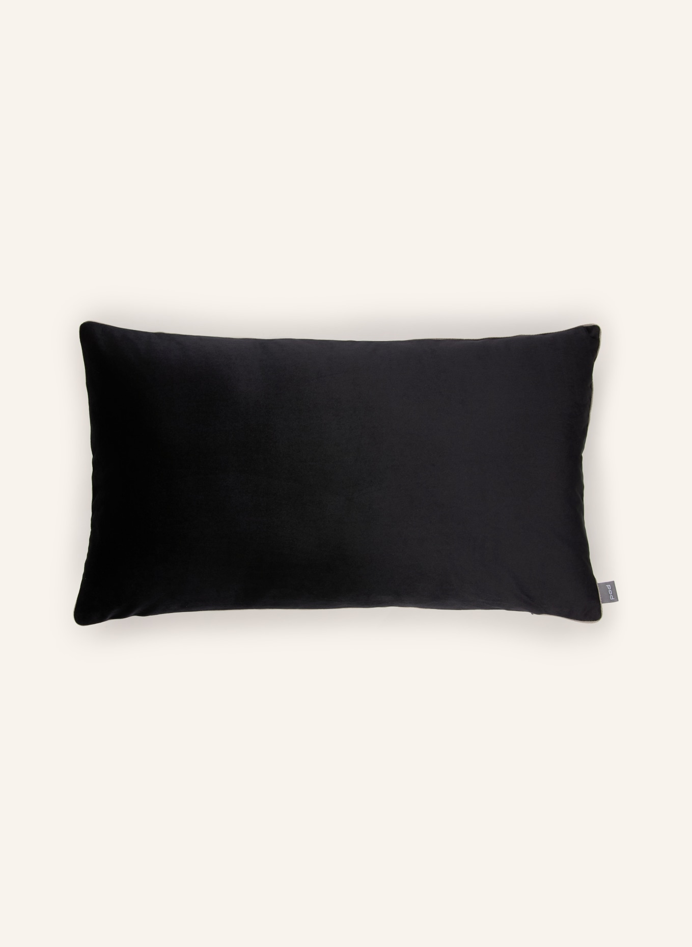 PAD ELEGANCE Decorative cushion cover, Velvet: BLACK