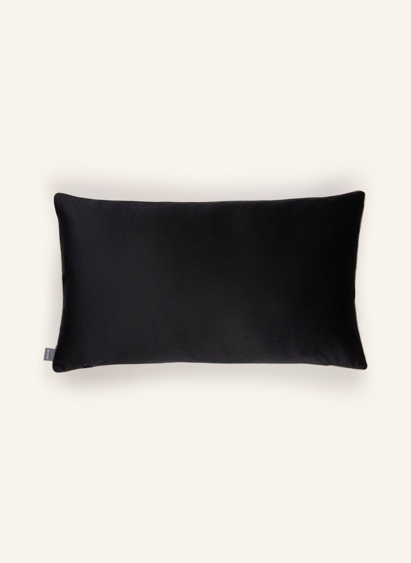 PAD ELEGANCE Decorative cushion cover, Velvet: BLACK