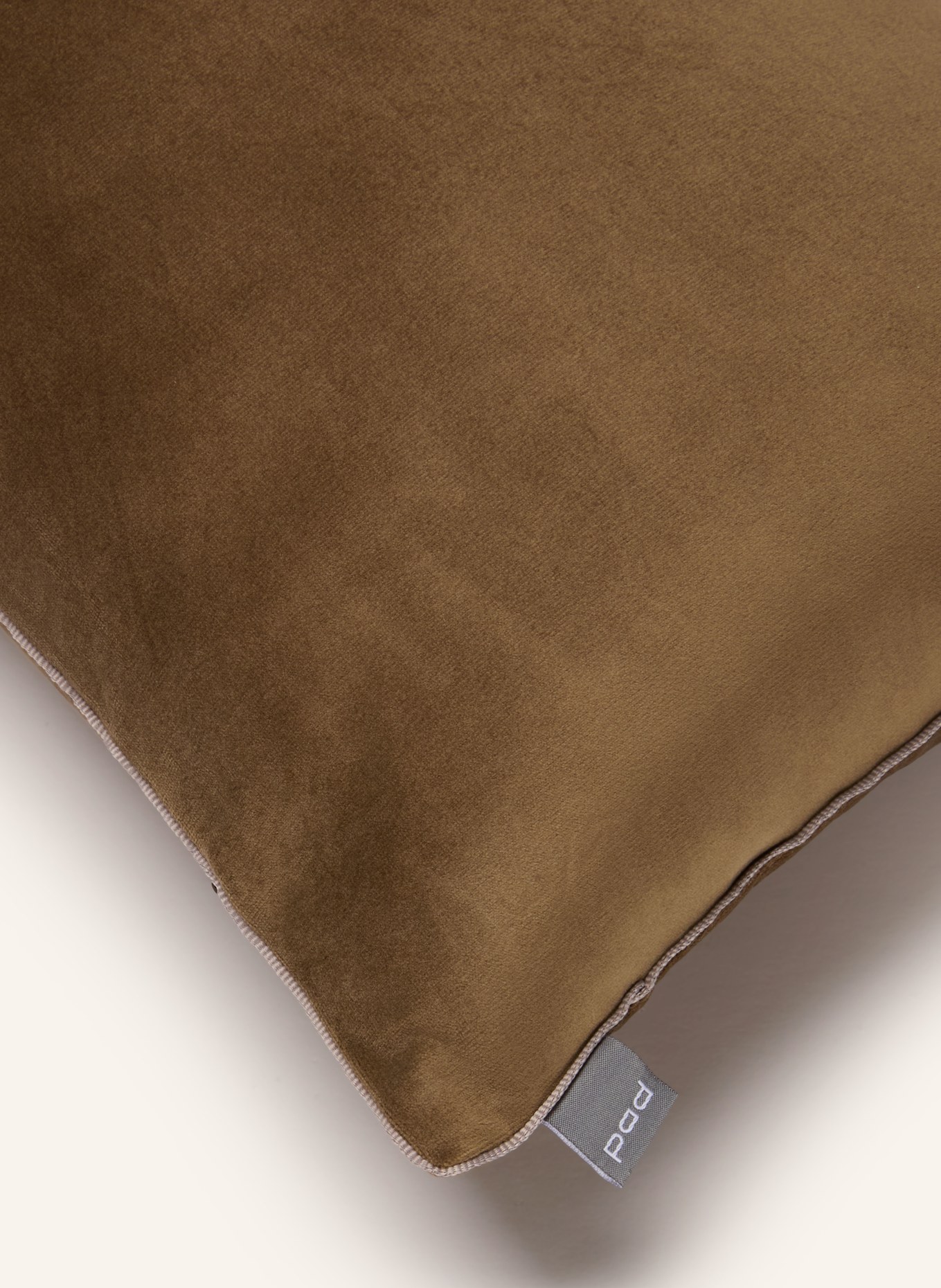 PAD ELEGANCE Decorative cushion cover, Velvet: TAUPE