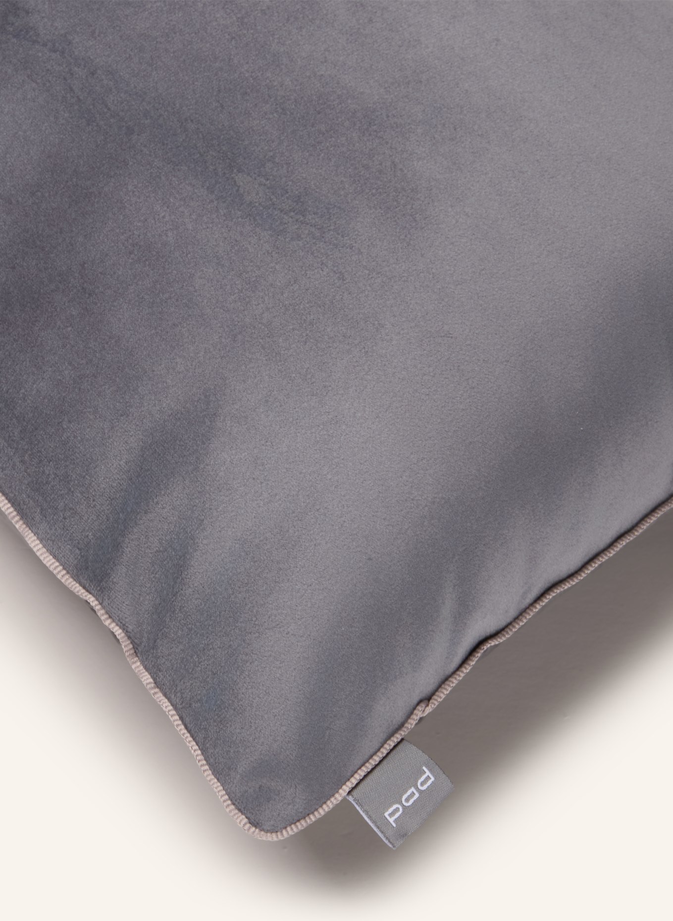 PAD ELEGANCE Decorative cushion cover, Velvet: GRAY
