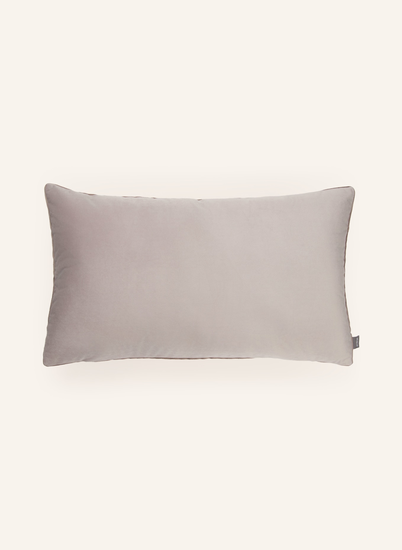 PAD Housse de coussin décorative ELEGANCE en velours: GRIS CLAIR