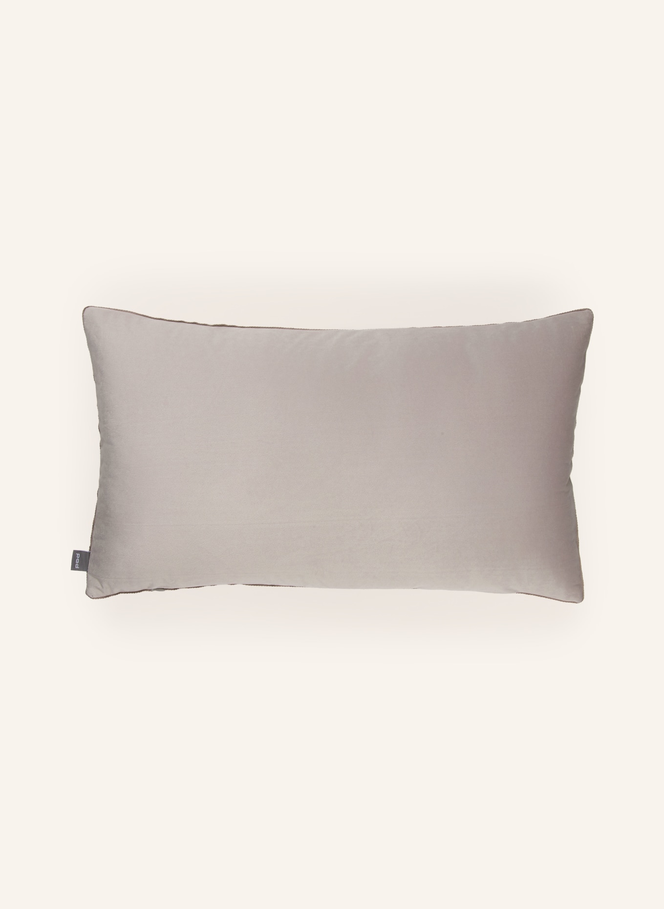 PAD Housse de coussin décorative ELEGANCE en velours: GRIS CLAIR