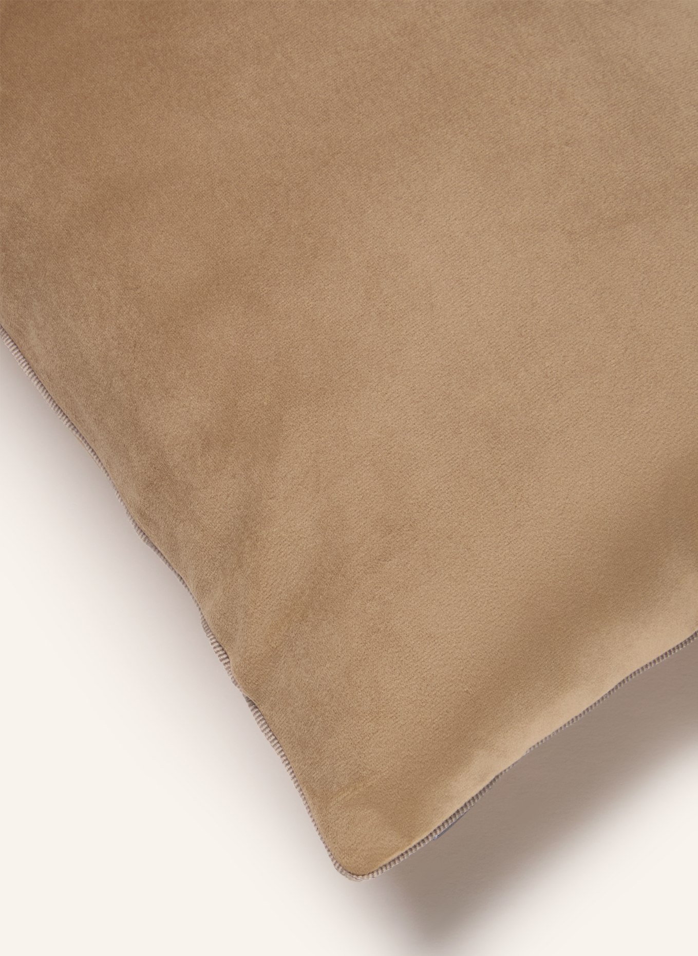 PAD Housse de coussin décorative ELEGANCE en velours: BEIGE