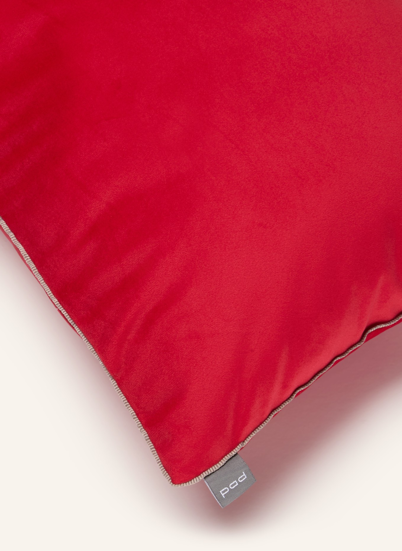PAD ELEGANCE Decorative cushion cover, Velvet: RED