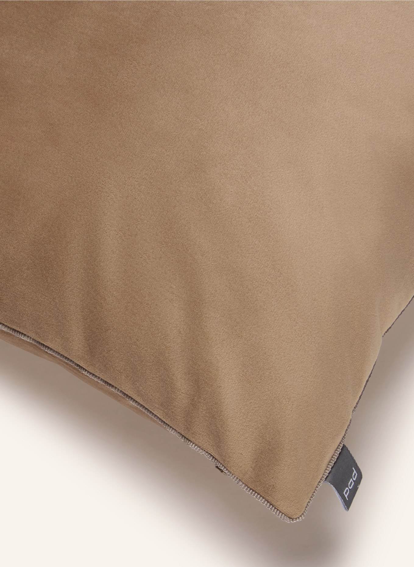 PAD Sierkussenhoes ELEGANCE van fluweel: BEIGE