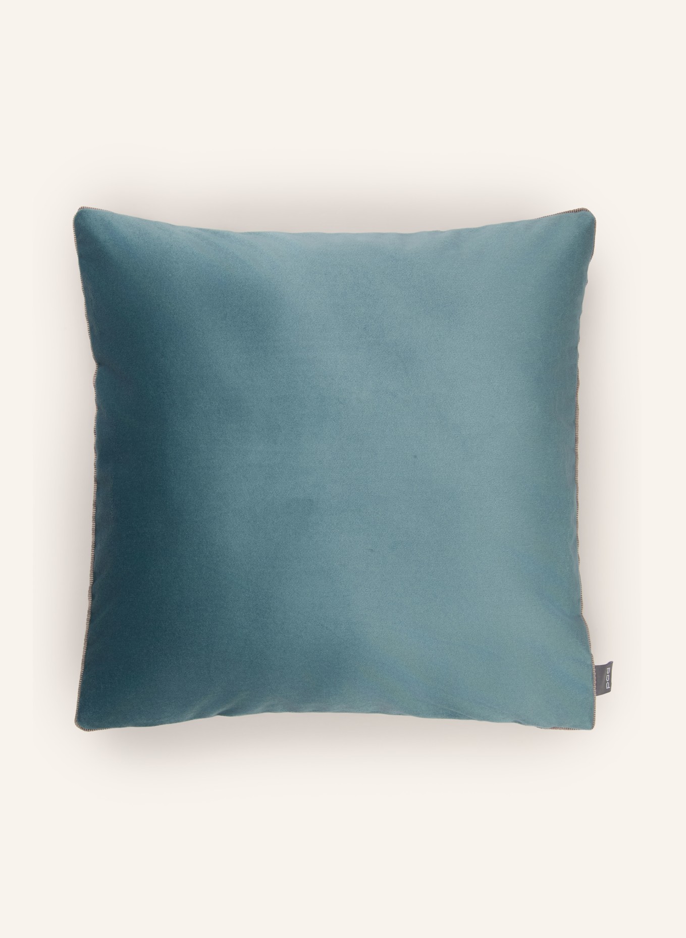 PAD Housse de coussin décorative ELEGANCE en velours: BLEU PÉTROLE