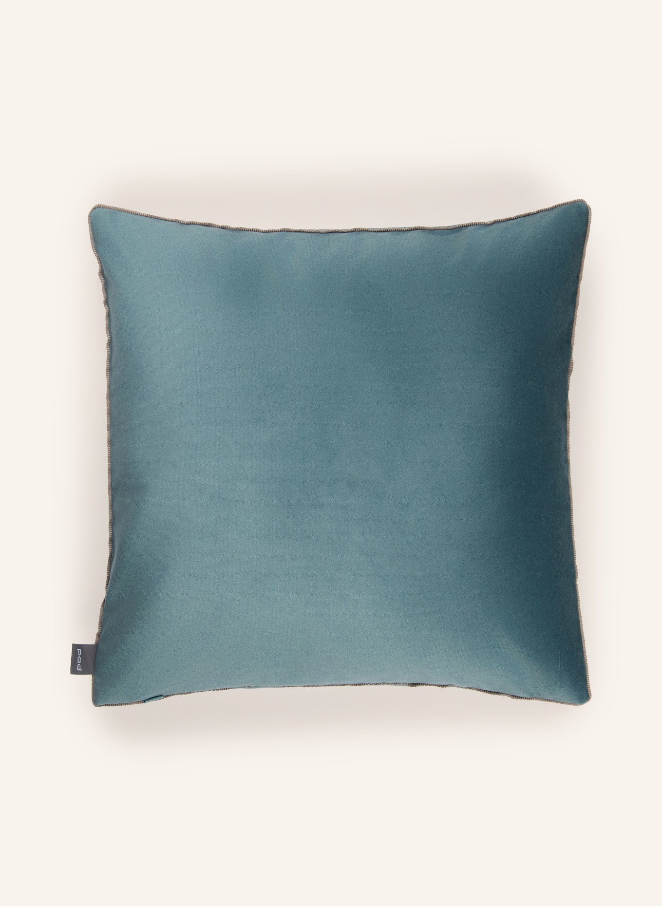 PAD Housse de coussin décorative ELEGANCE en velours: BLEU PÉTROLE