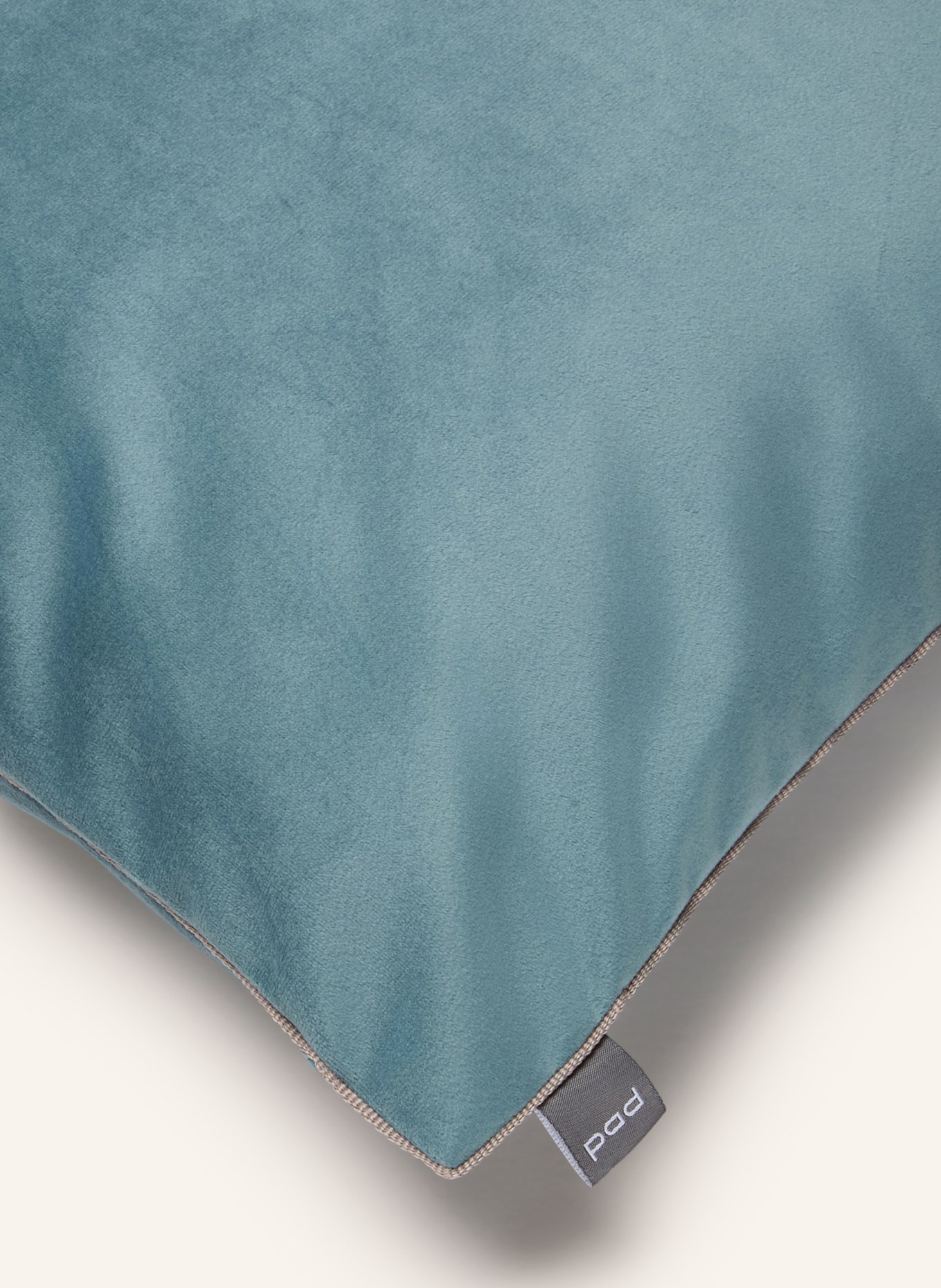 PAD Housse de coussin décorative ELEGANCE en velours: BLEU PÉTROLE
