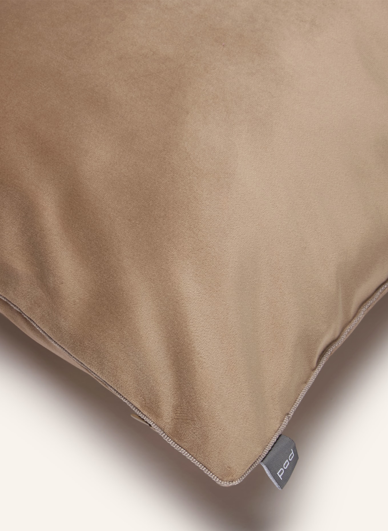 PAD Sierkussenhoes ELEGANCE van fluweel: BEIGE