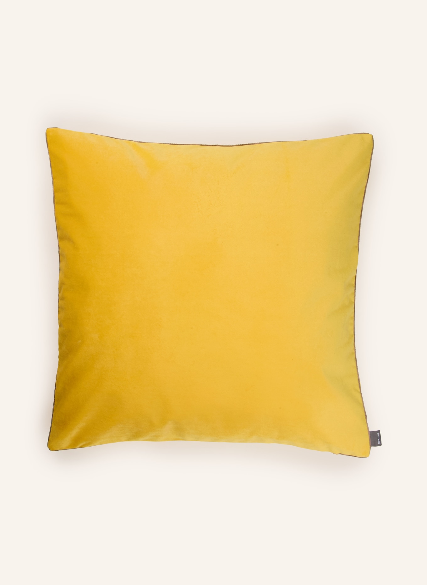 PAD Housse de coussin décorative ELEGANCE en velours: JAUNE