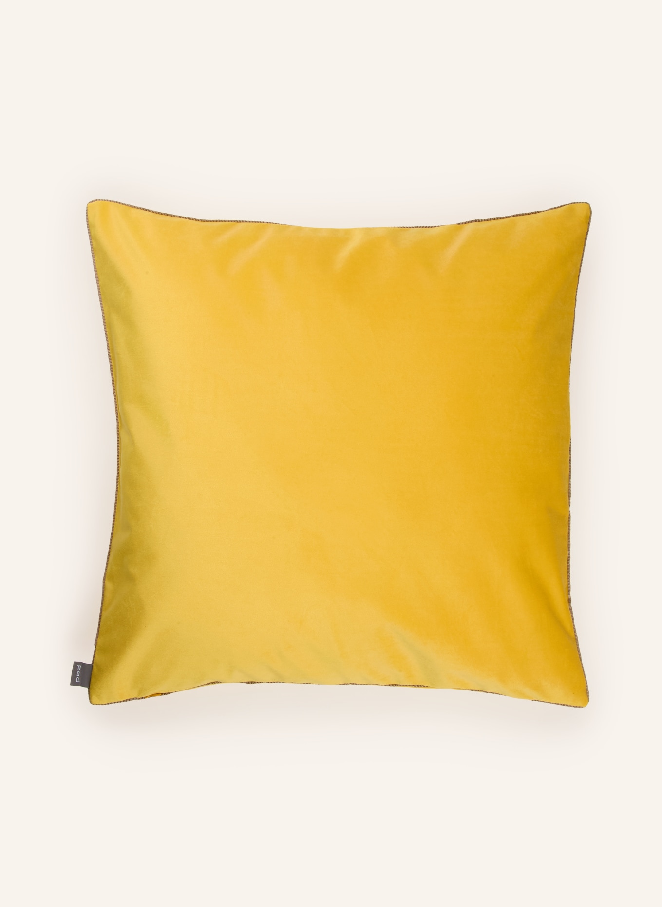 PAD Housse de coussin décorative ELEGANCE en velours: JAUNE