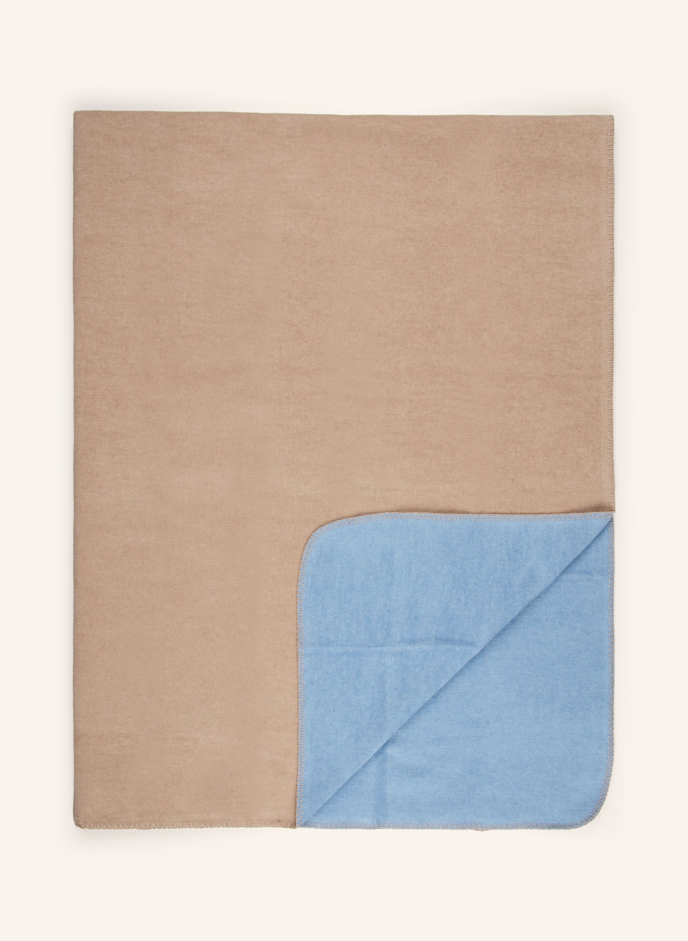 PAD Plaid HOBART: BEIGE / BLEU CLAIR