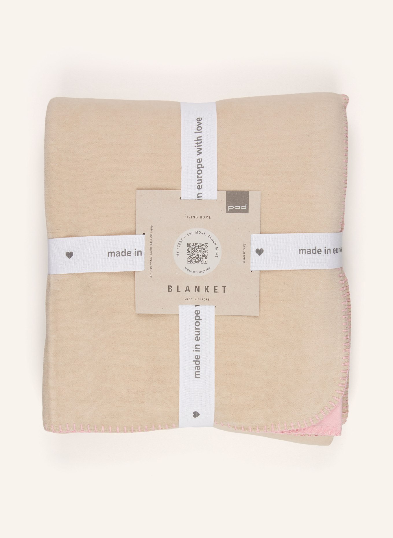 PAD Plaid HOBART: BEIGE / ROSE