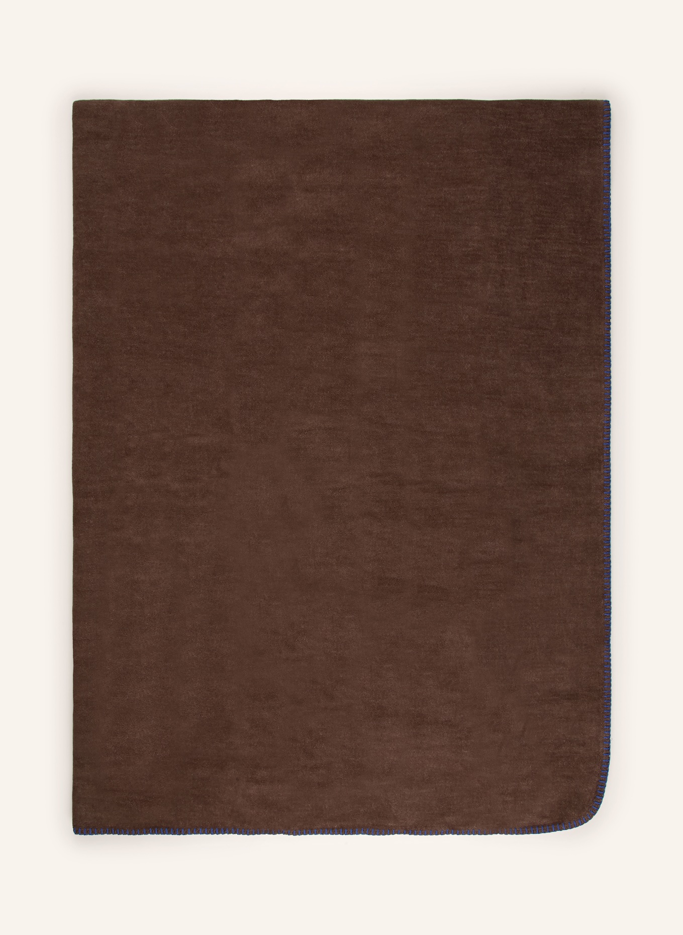 PAD Plaid HOBART: MARRON FONCÉ / BLEU