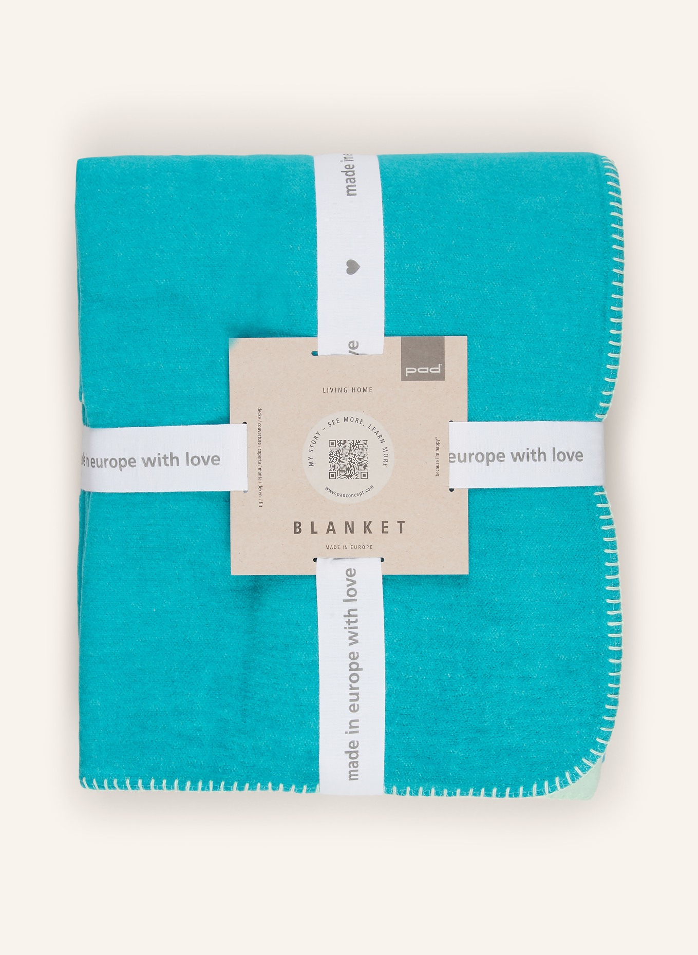 PAD Plaid HOBART: TURQUOISE / MENTHE